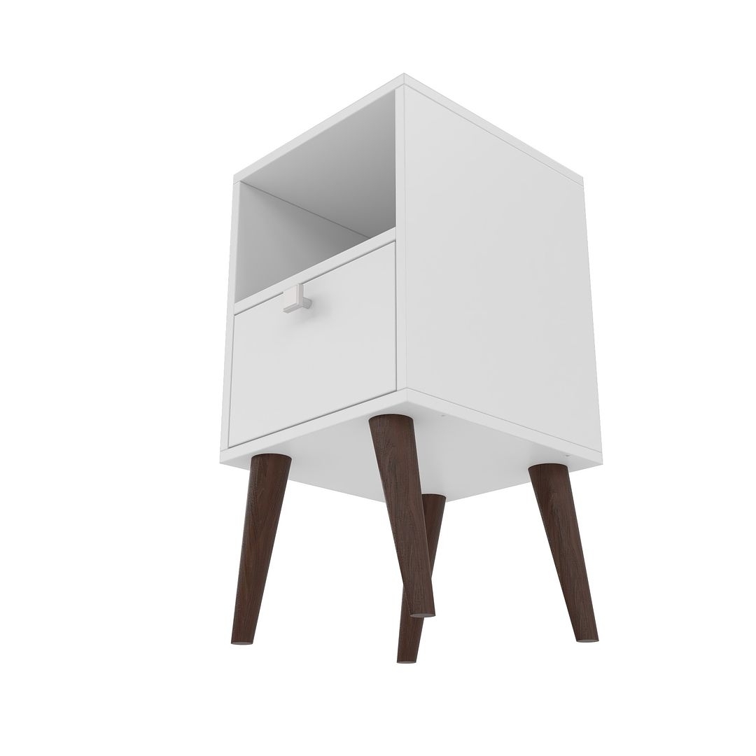 Abisko Side Table with 1 shelf in White - Image 7