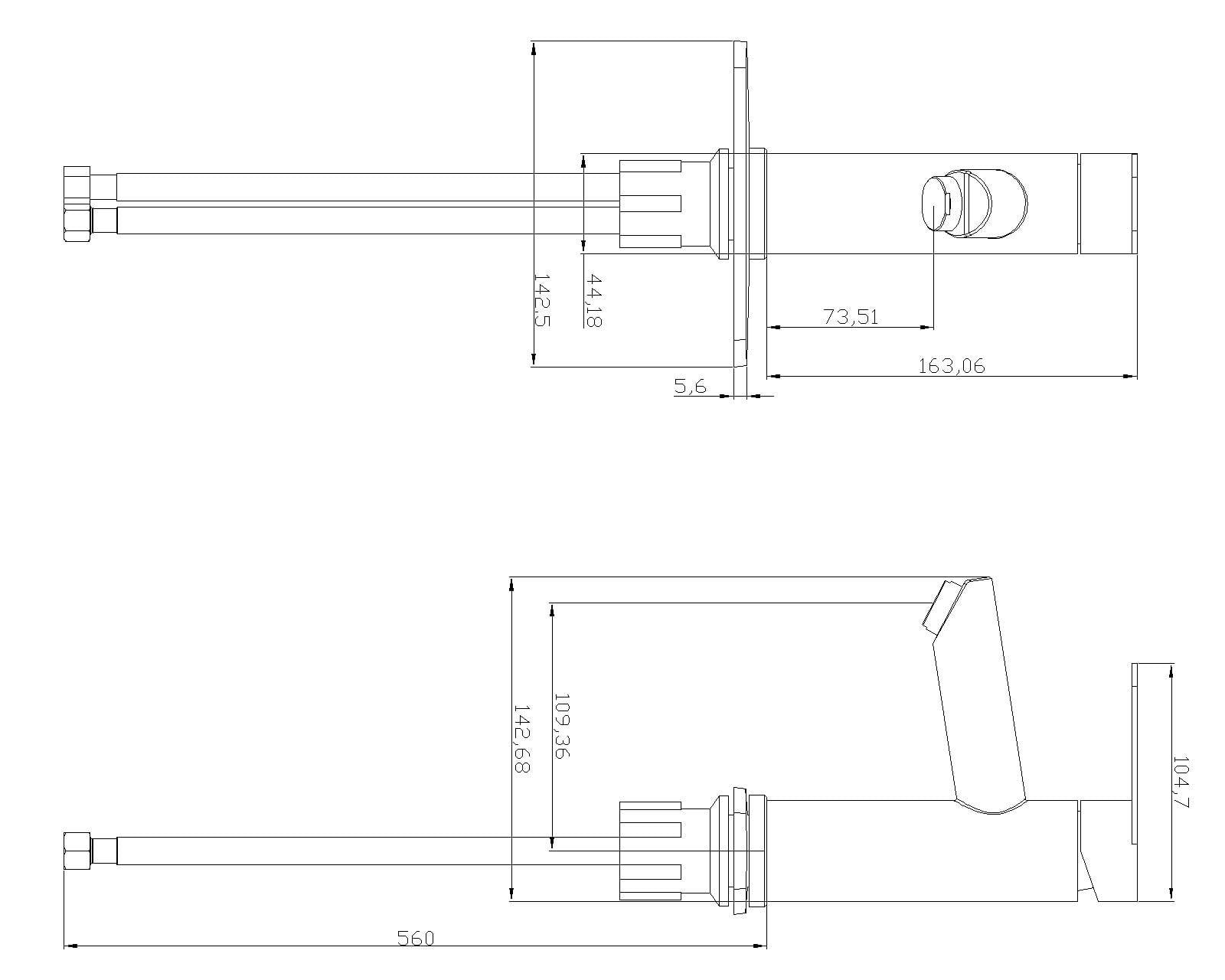 WMF-4316SS-1S - Stainless Steel 4" Single Handle Lavatory Faucet, Bathroom Sink Faucet with Pop Up and Deck Plate - Image 8