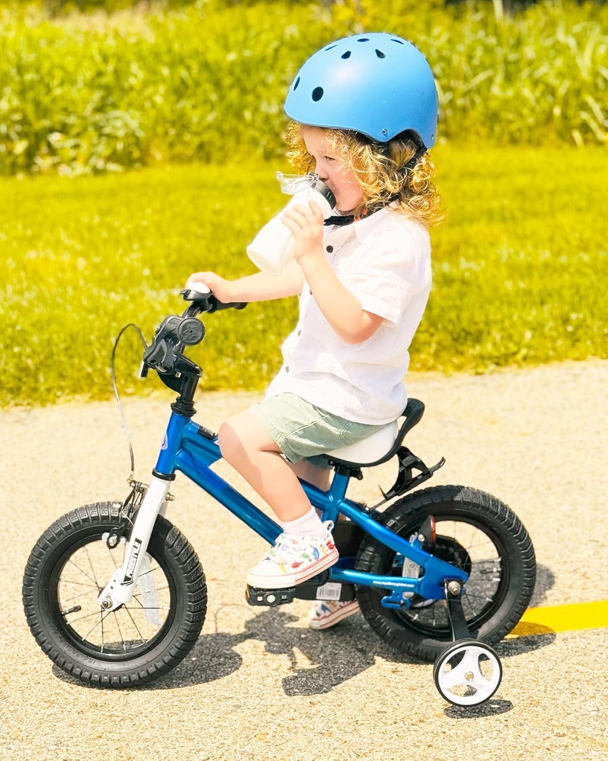 Royalbaby Freestyle 16" Bicycle for Boys and Girls Ages 6-8 Years, Blue - Image 4