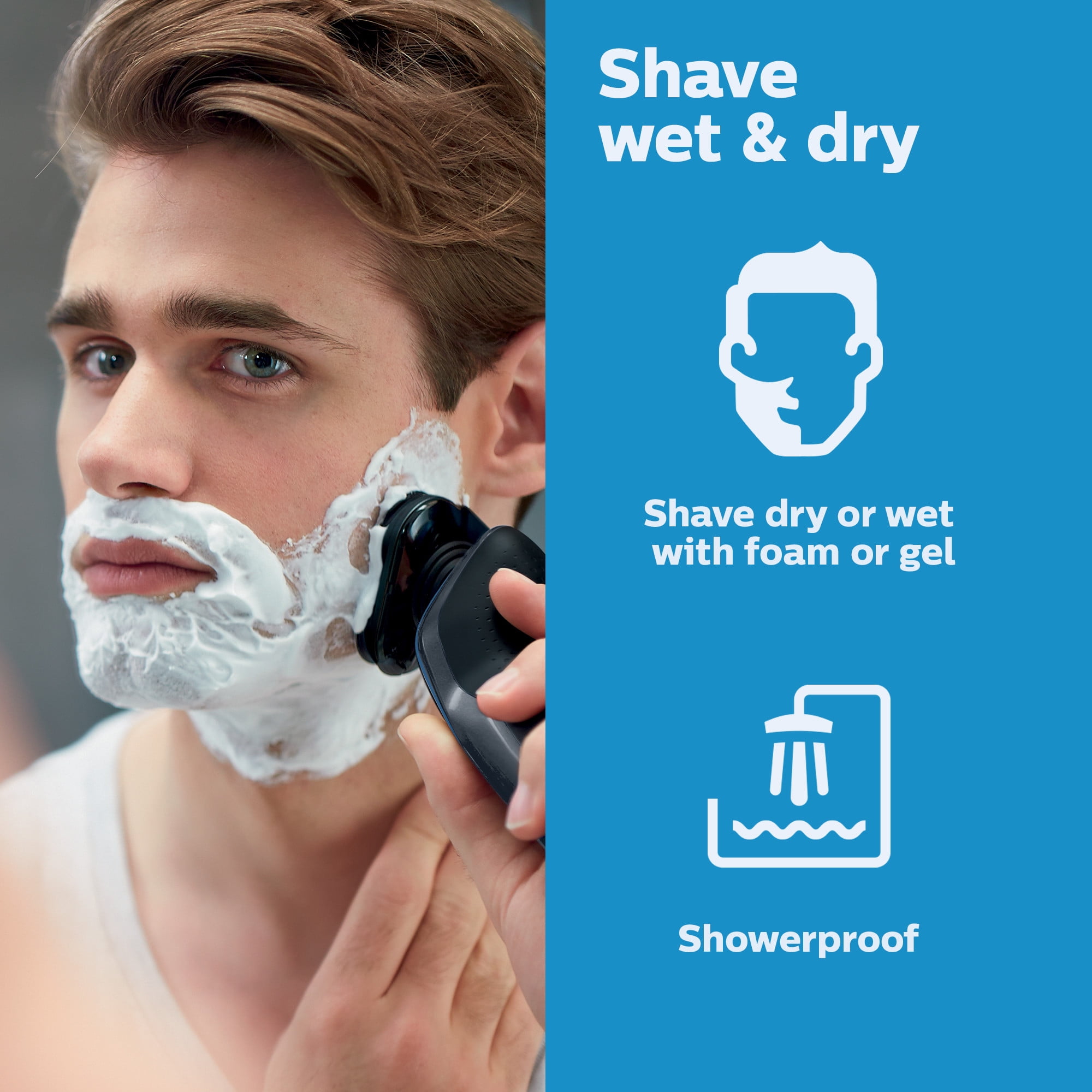 Philips Norelco 5100 Rechargeable Wet/Dry Electric Shaver S5210/81 - Image 8