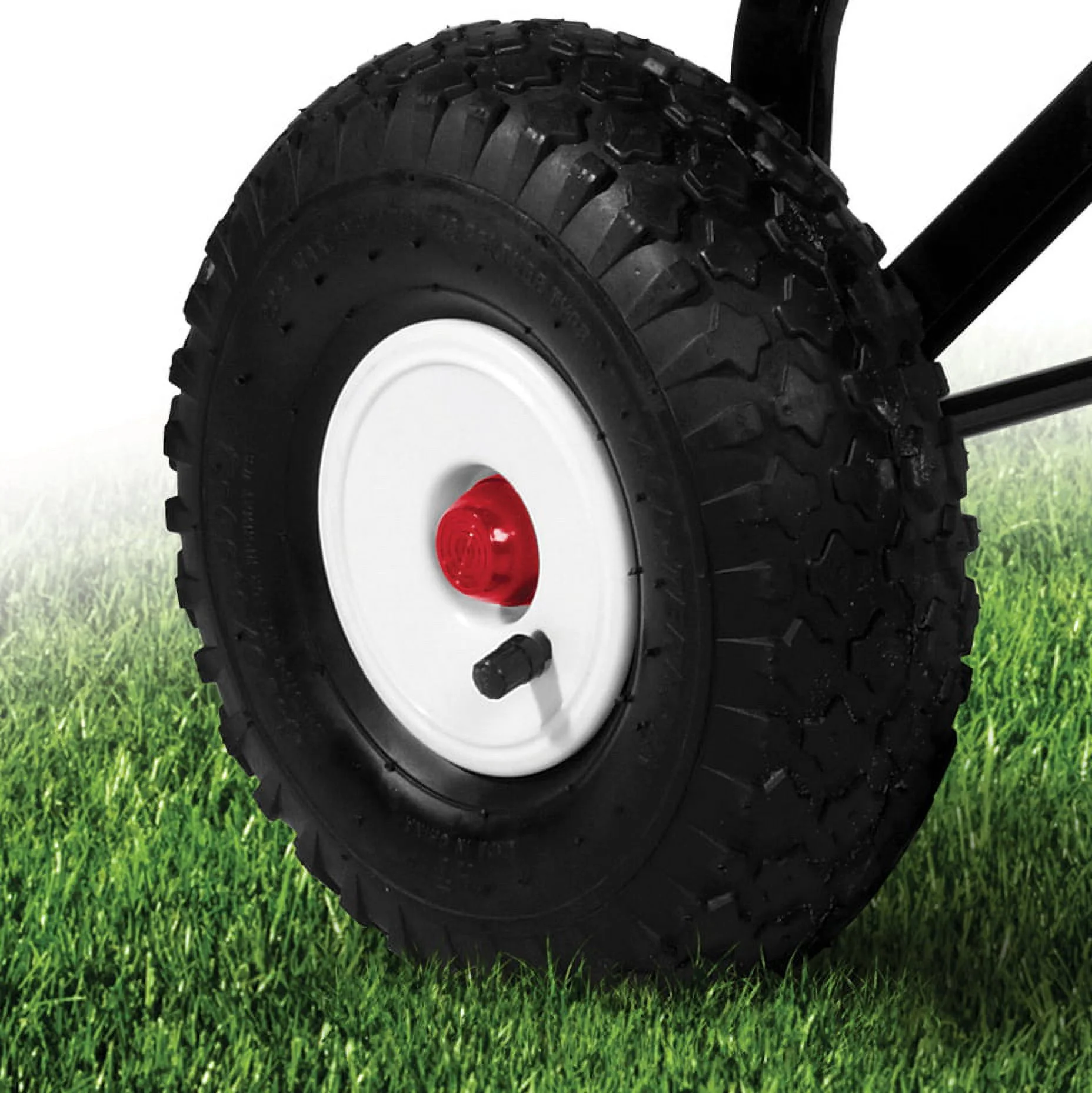 Radio Flyer, All-Terrain Wood Cargo Wagon, Air Tires, Red - Image 5