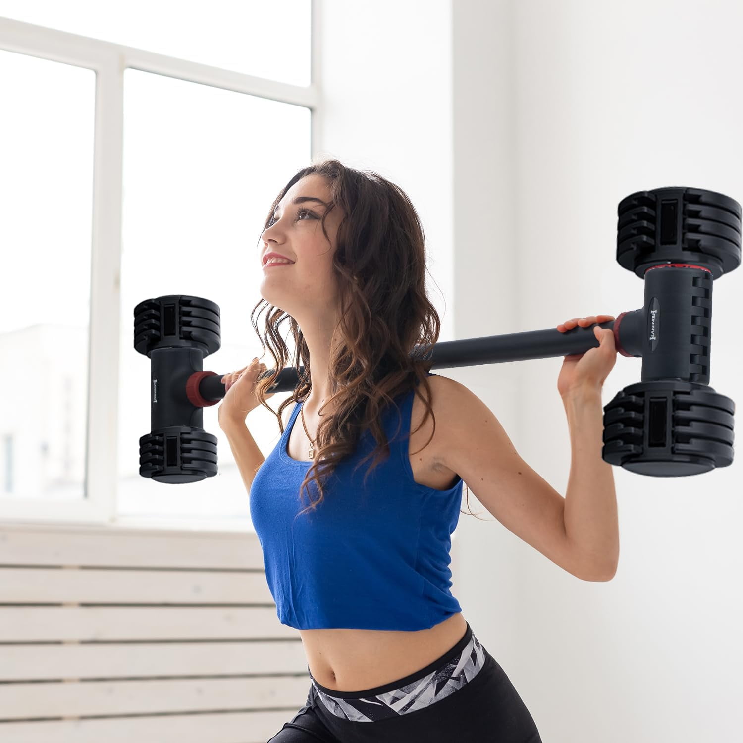 Dumbbell Barbell Converter, EZ Curl Bar,Adjustable Barbell,Kettlebells Adjustable Weight,Dumbbell to Barbell Converter,Dumbbell Kettlebells Converter(8-200LB) - Image 7