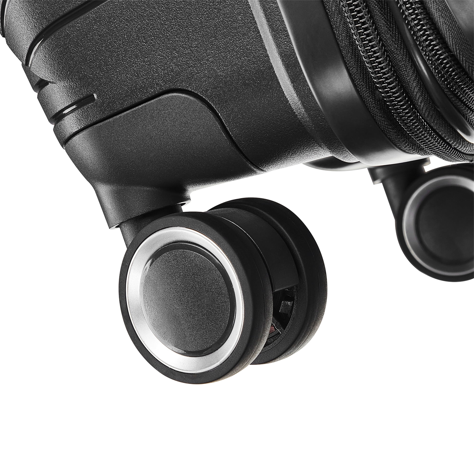 Aukfa Expandable Hardside 4-Piece Luggage Travel Set, Durable Suitcase Double Wheels, Black - Image 9