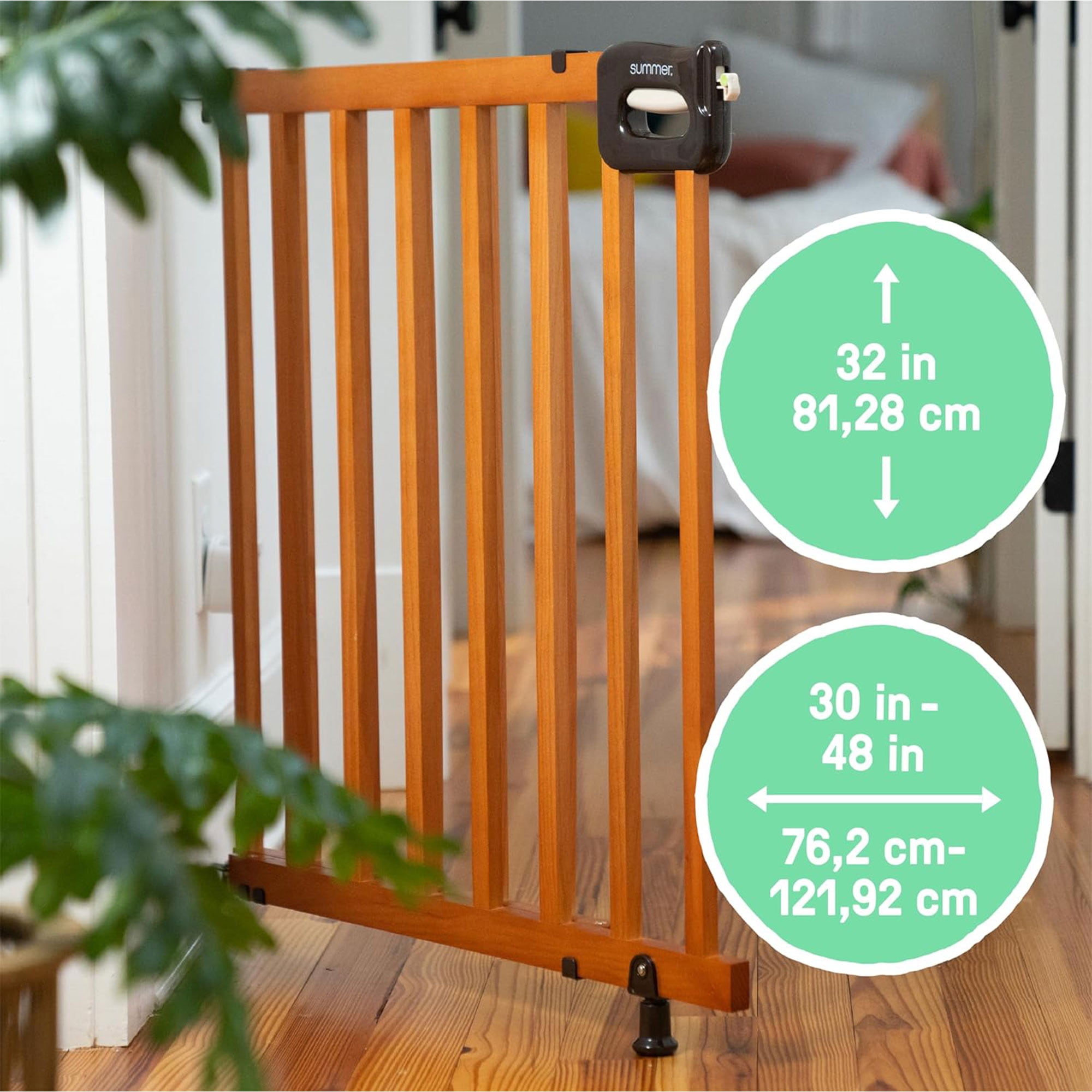 Summer Infant Decorative Wood Baby Gate, 30"-48" with Easy Door - Image 10