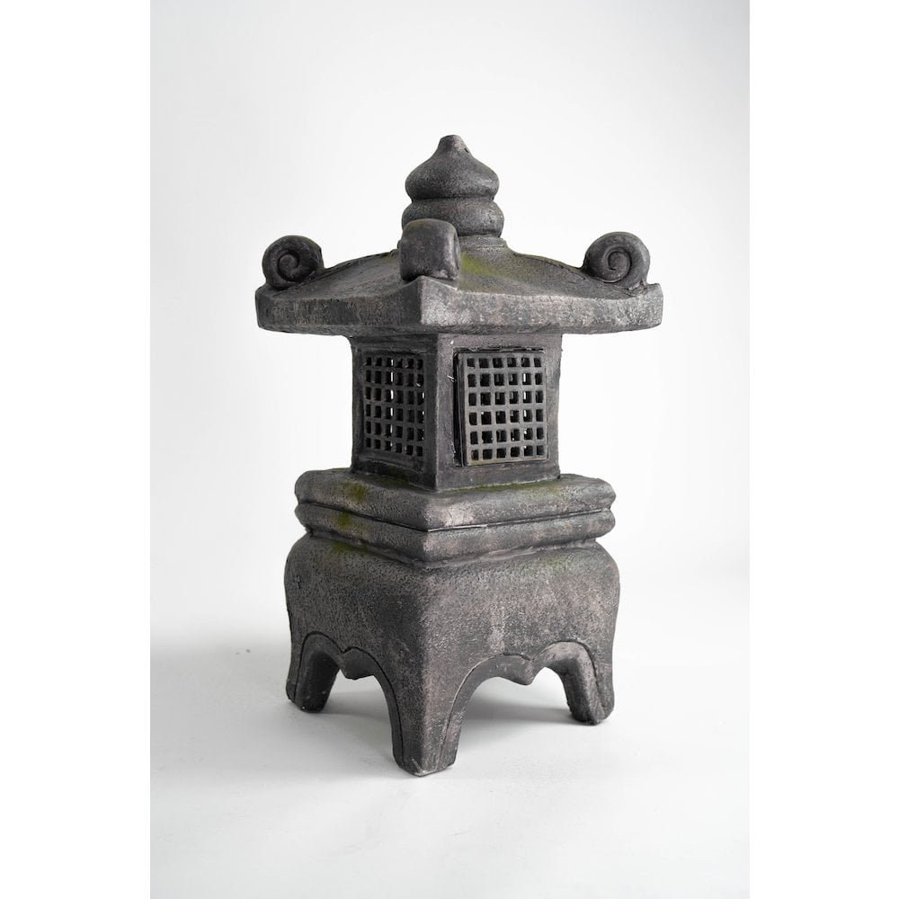 26IN GREY STONE LANTERN - Image 4