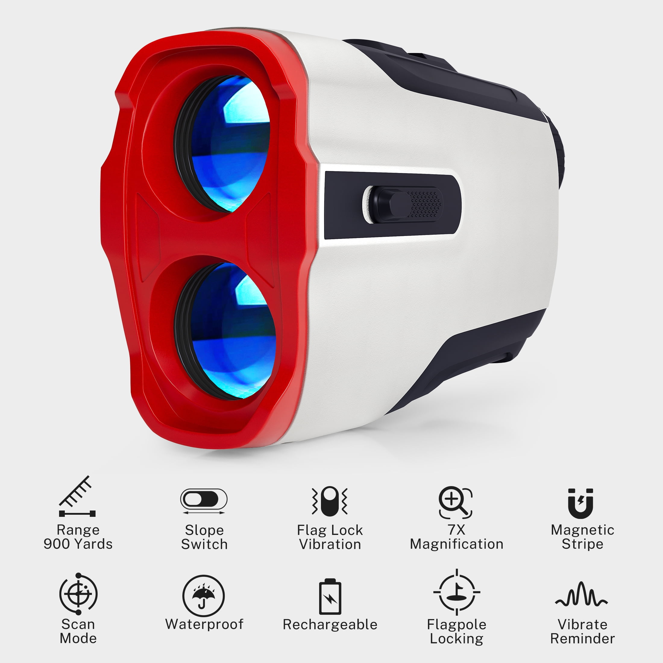 Segmart Laser Golf Rangefinder for Best Gift, 900 Yards 7X Magnification Clear View Laser Range Finder for Hunting, Slope Measurement for Golfers, Continuous Scan - Image 13