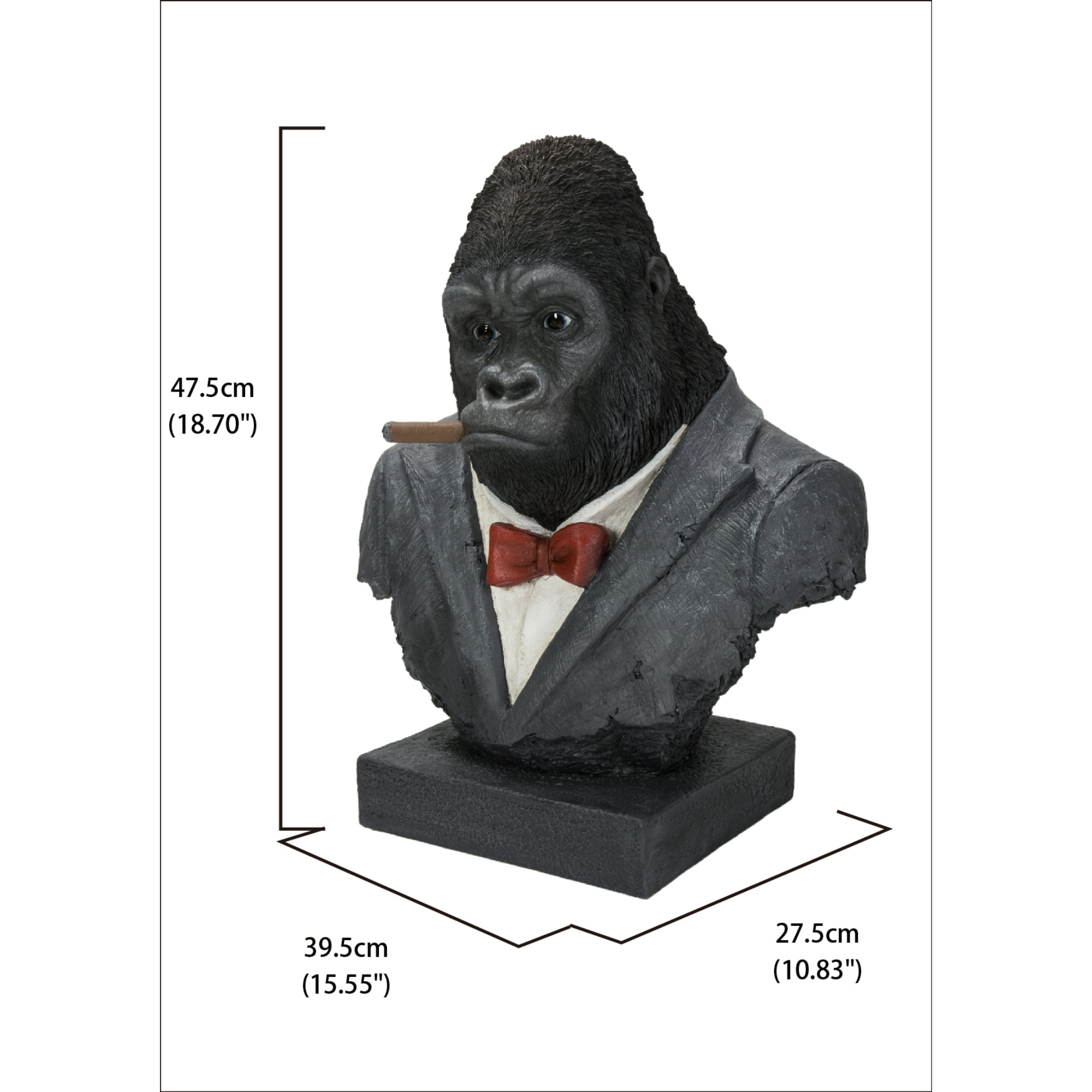 Hi-Line Gift Ltd. Gorilla Head with Tux - Image 4