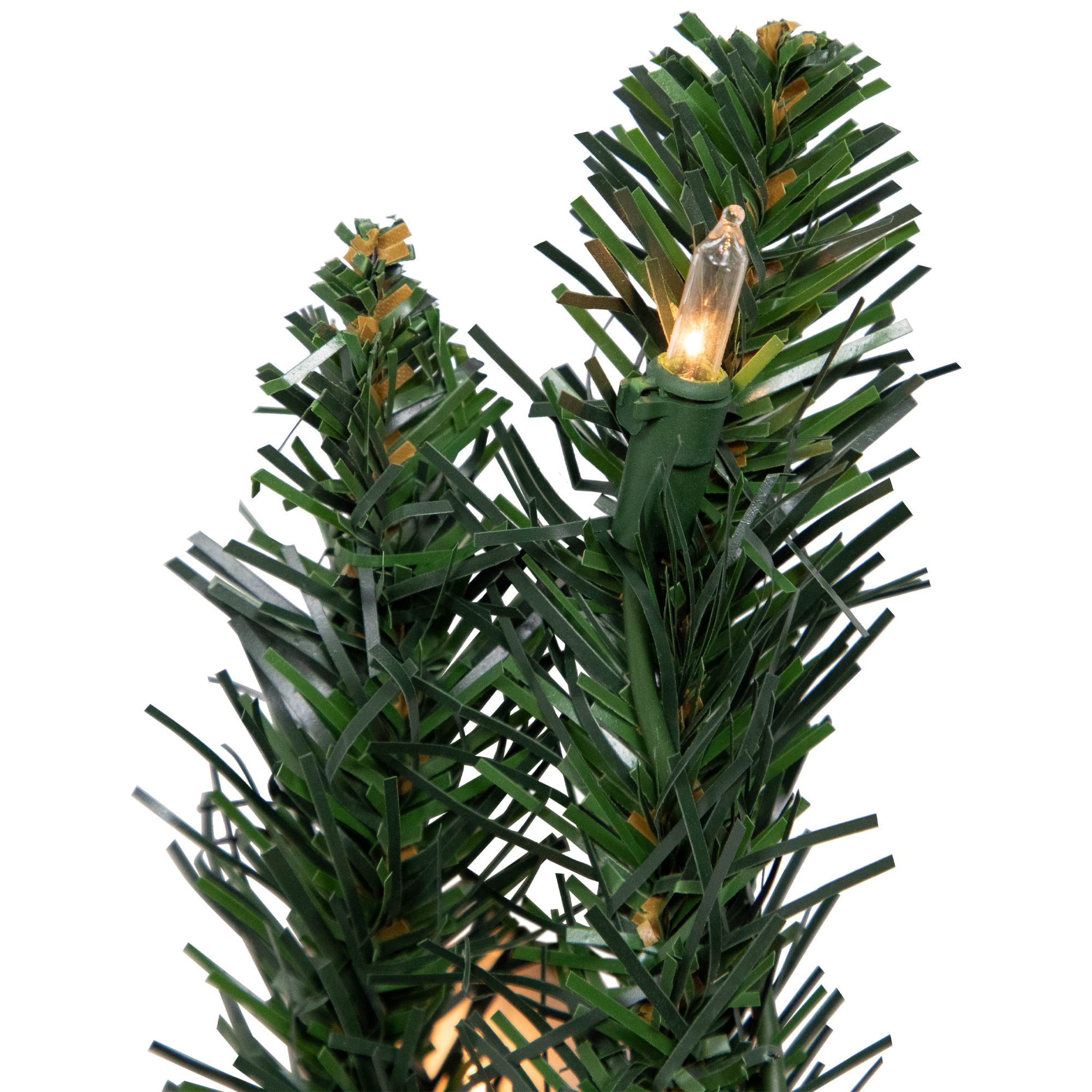 Northlight Pre-Lit Buffalo Fir Artificial Christmas Wall Tree - 3' - Clear Lights - Image 6