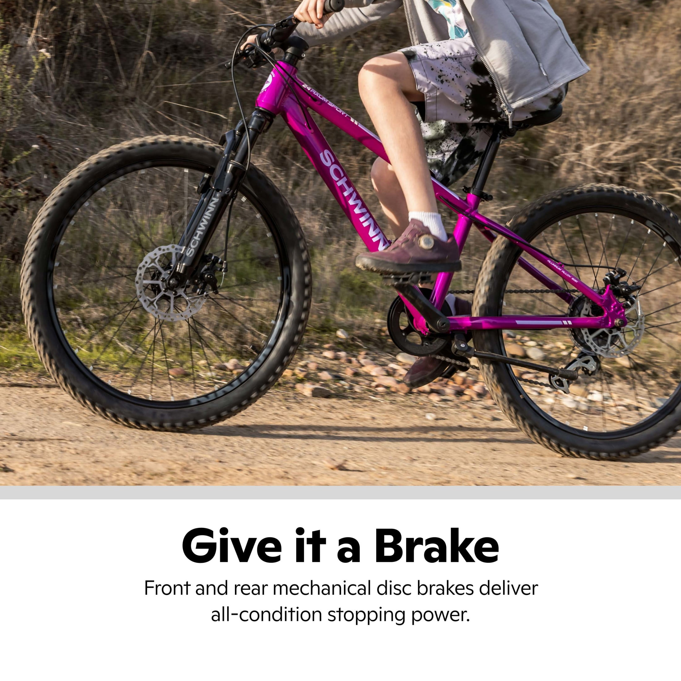 Schwinn Axum Sport Youth Unisex 24-in. Mountain Bike, Blue - Image 8