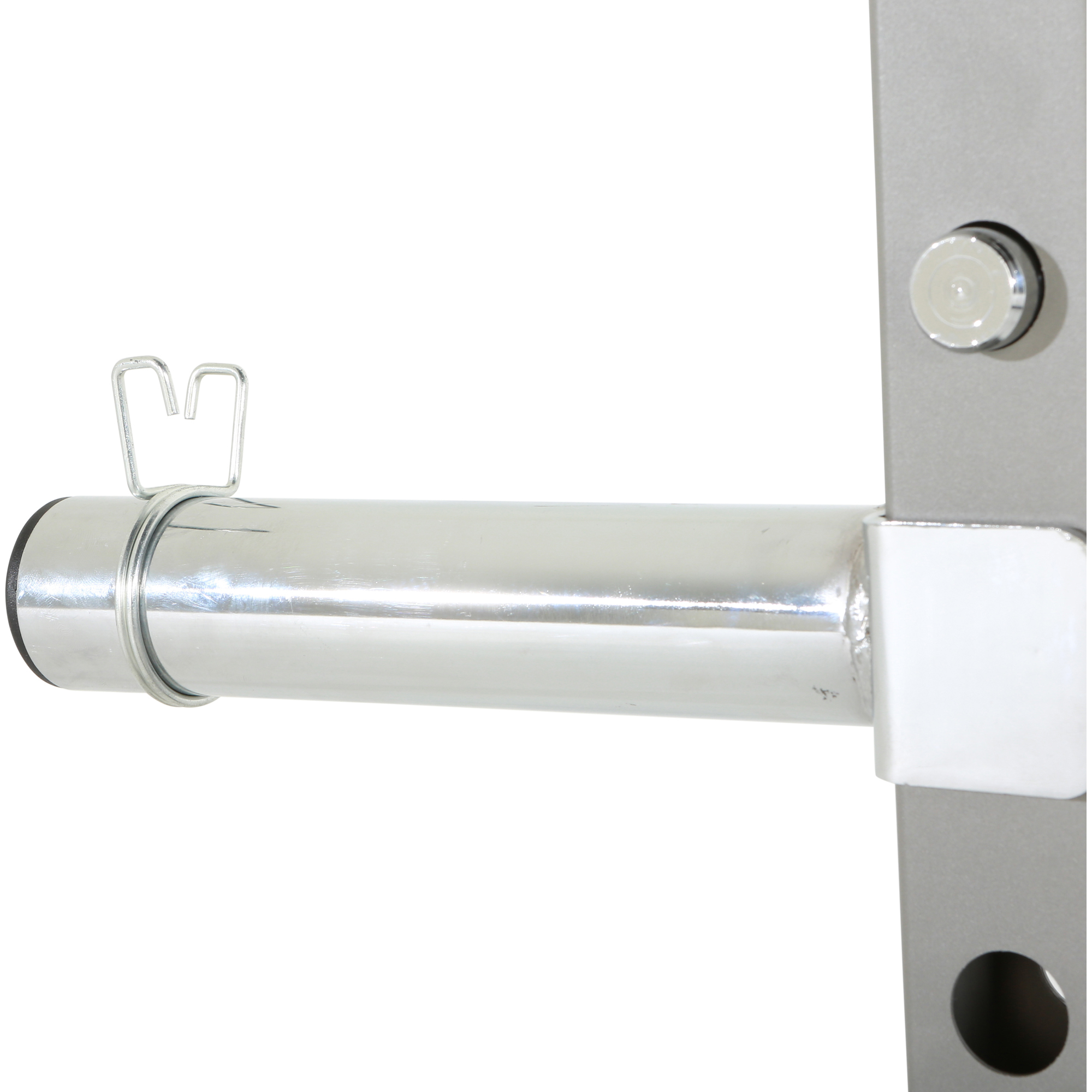 FITNESS REALITY Attachment Set for 2x2 Steel Tubing Power Cages, Includes Landmine, Olympic Plate Holder, 2 J-Hooks, and 2 Dip Bars - Image 3