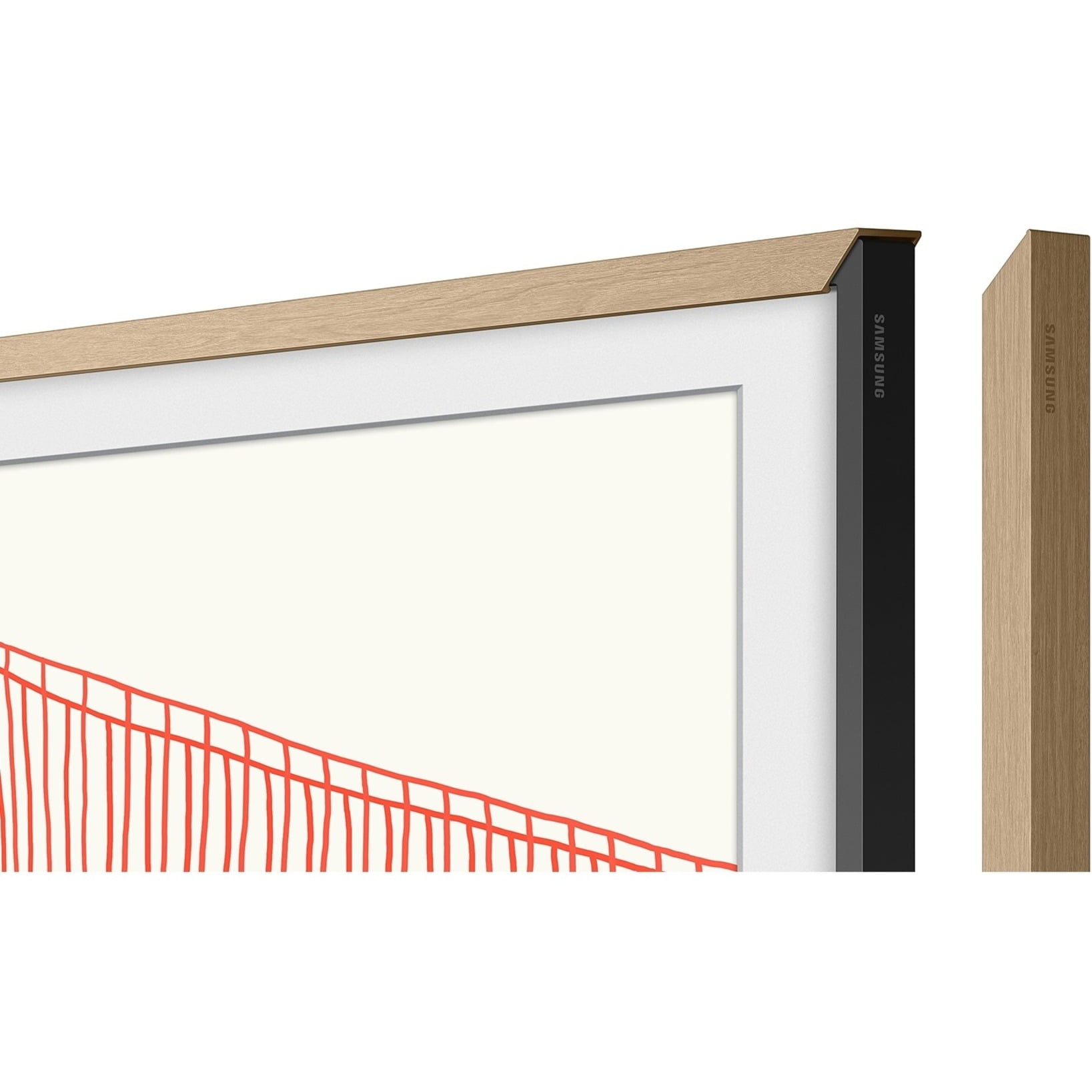 Samsung 2021 50" The Frame Customizable Bezel Modern Teak VGSCFA50TKBZA - Image 5