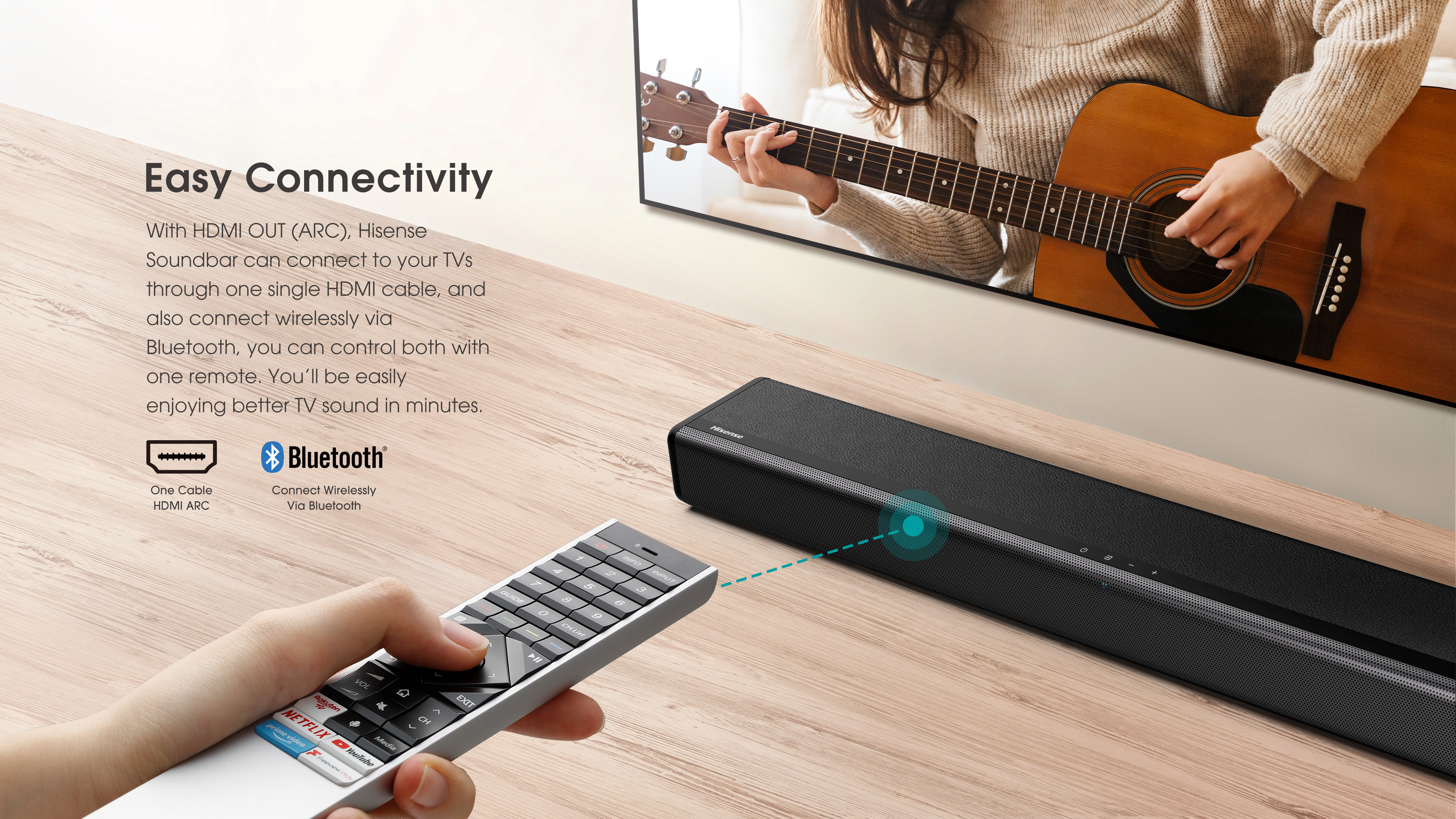 Hisense HS214 2.1 Channel Sound Bar with Built-in Subwoofer - Image 5