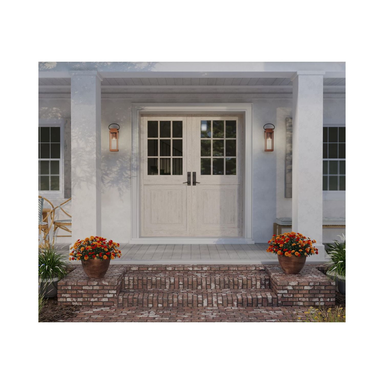 Union Square One-Light Medium Antique Copper Urban Industrial Outdoor Wall Lantern - Image 3