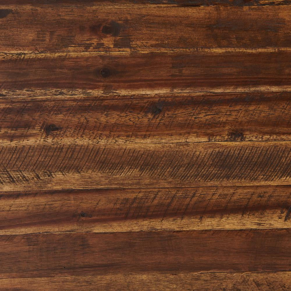 Alaterre Claremont 48"L Rustic Wood Coffee Table with Drawer and Low Shelf - Image 4