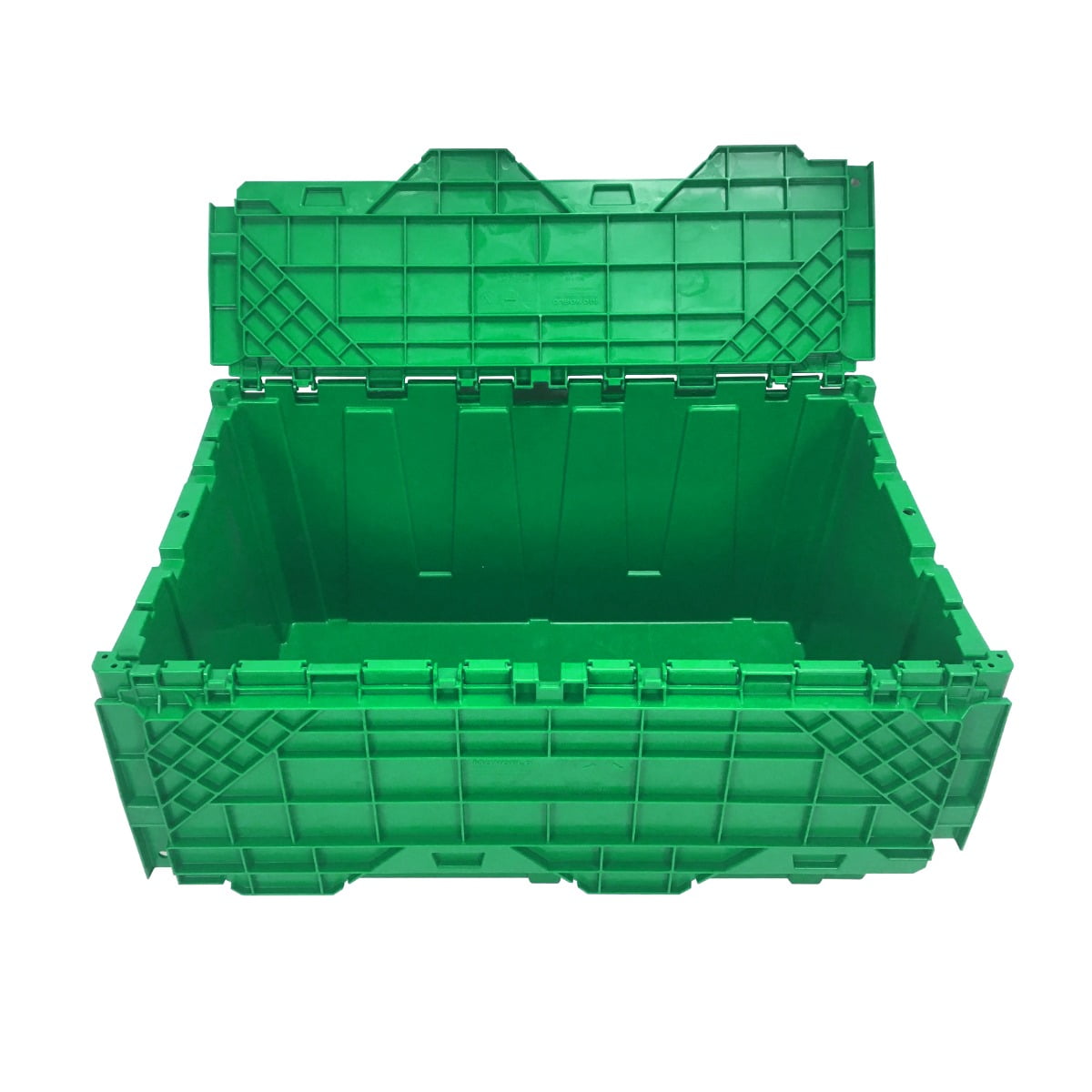 UBMOVE Storage Crates, 27"x17"x12", Plastic, Green, 2 Count - Image 3