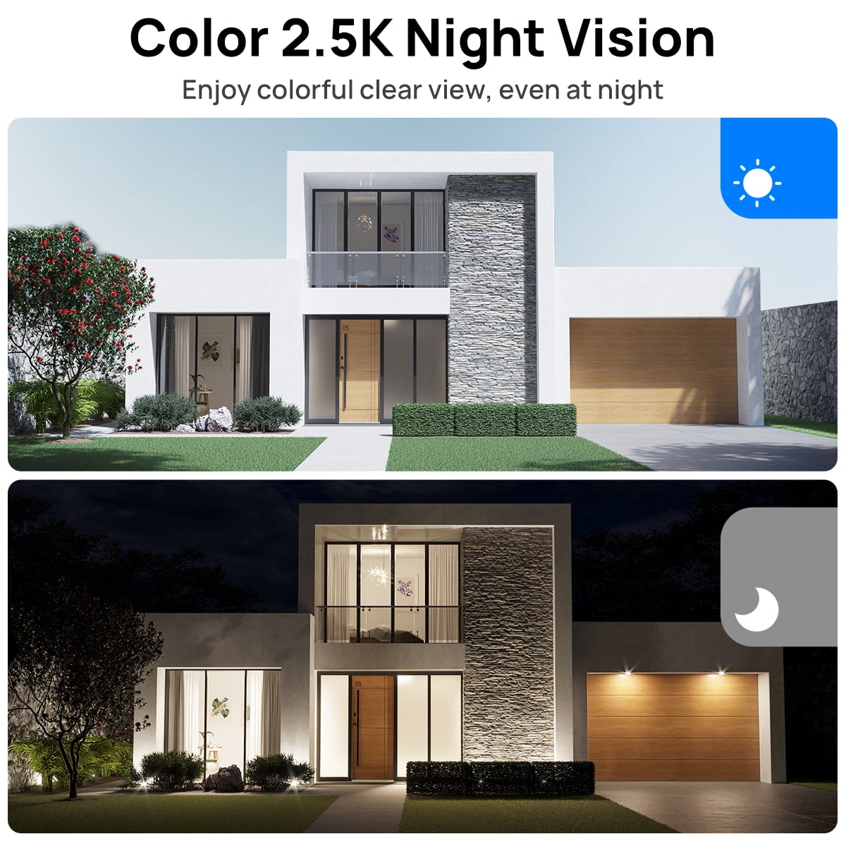 VIKVIZ WiFi PTZ IP Camera Kit HDD 4MP 10CH NVR System with Solar Panels, White, 2 Pack - Image 6