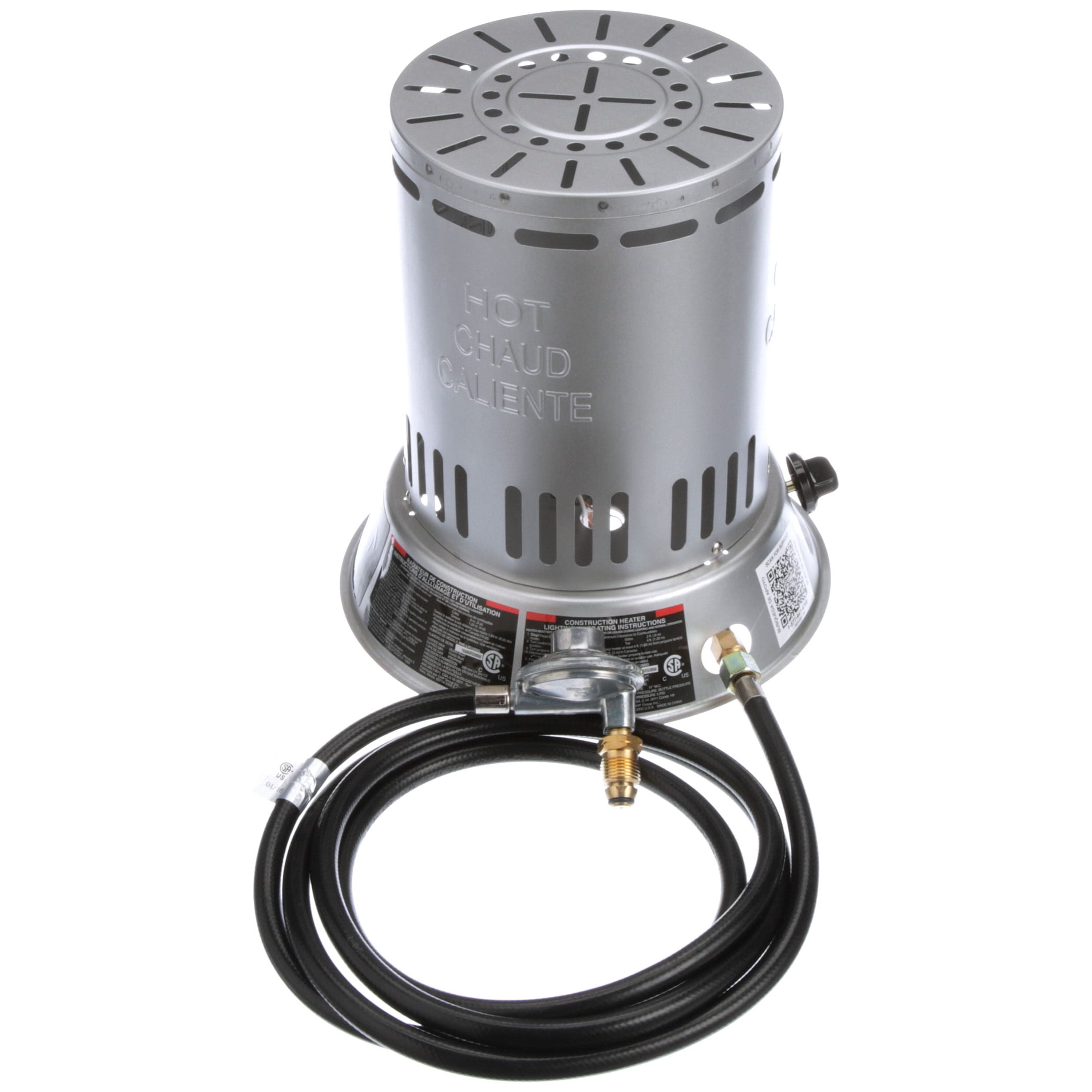 Dyna-Glo 15,000-25,000 BTU Indoor/Outdoor Portable Propane Convection Heater with 10 ft. Hose and Regulator - Image 7