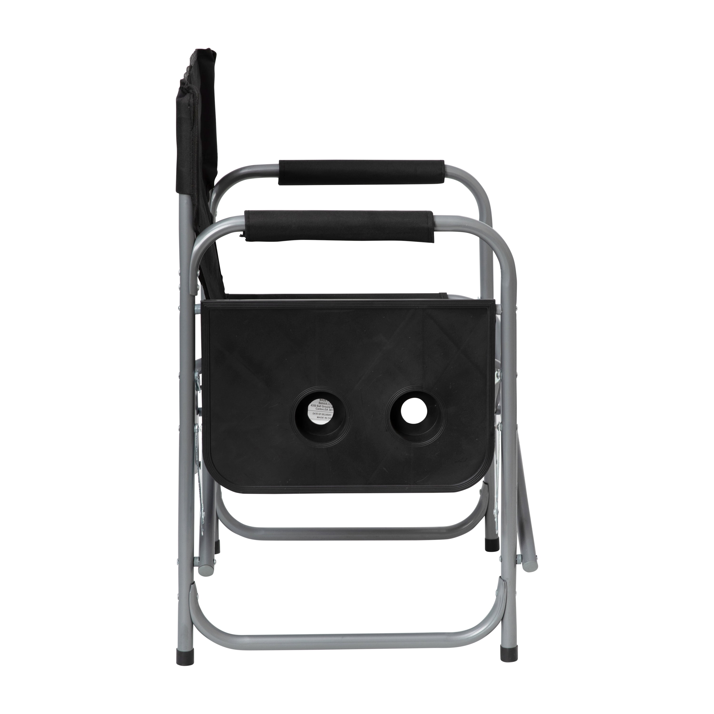 Flash Furniture Benjamin Steel Camping Chair, Black - Image 10