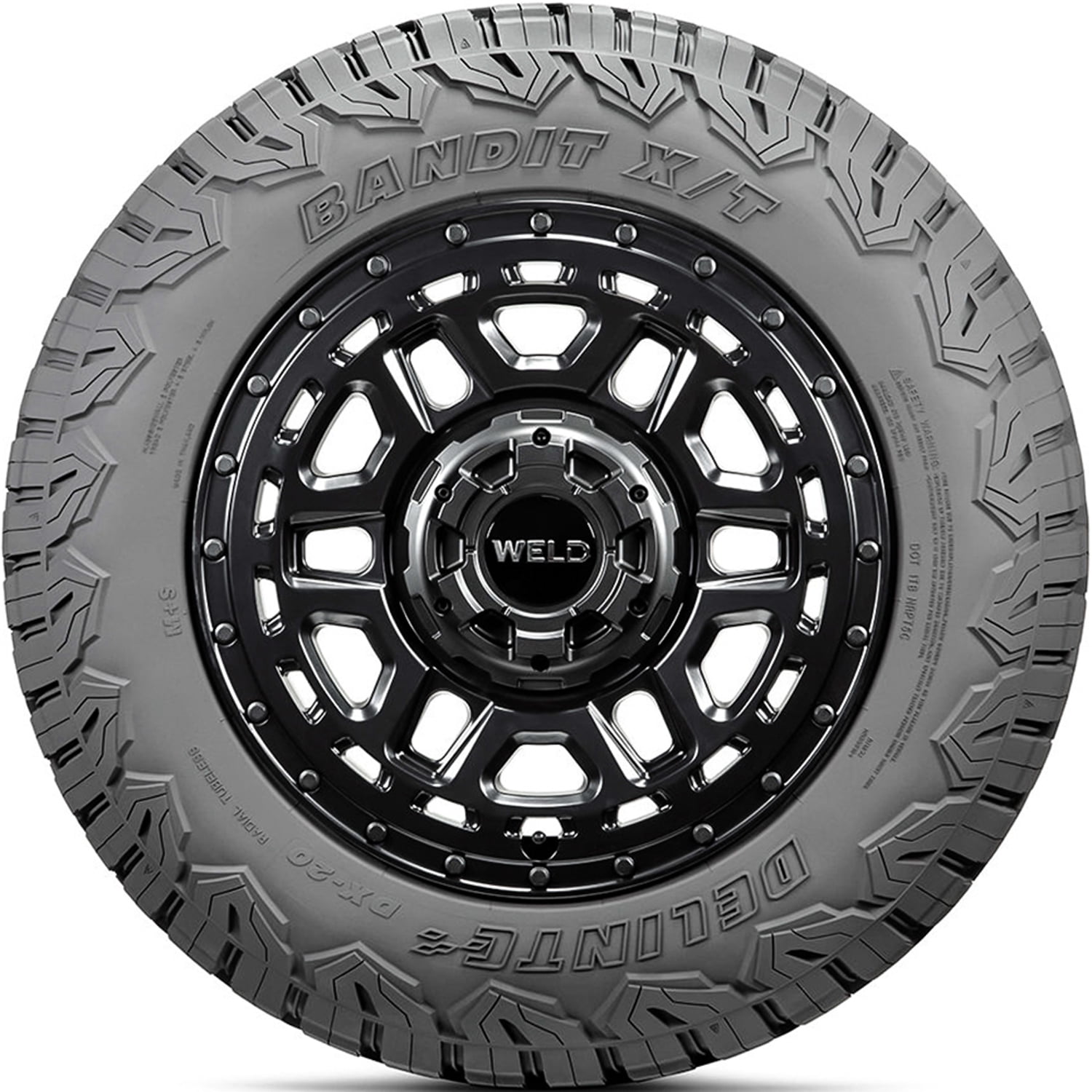 Tire Delinte DX-20 Bandit X/T LT 285/70R17 Load E 10 Ply XT Extreme Terrain Fits: 2021-23 Jeep Wrangler Unlimited Rubicon 392, 2018-20 Jeep Wrangler Unlimited Rubicon - Image 3