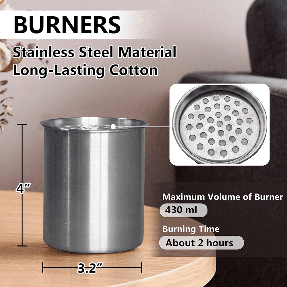 ATR ART to REAL 19.7"H Tornado Flame Steel Tabletop Firepit,Outdoor Indoor Metal Fireplace, Awesome Christmas Gifts - Image 4