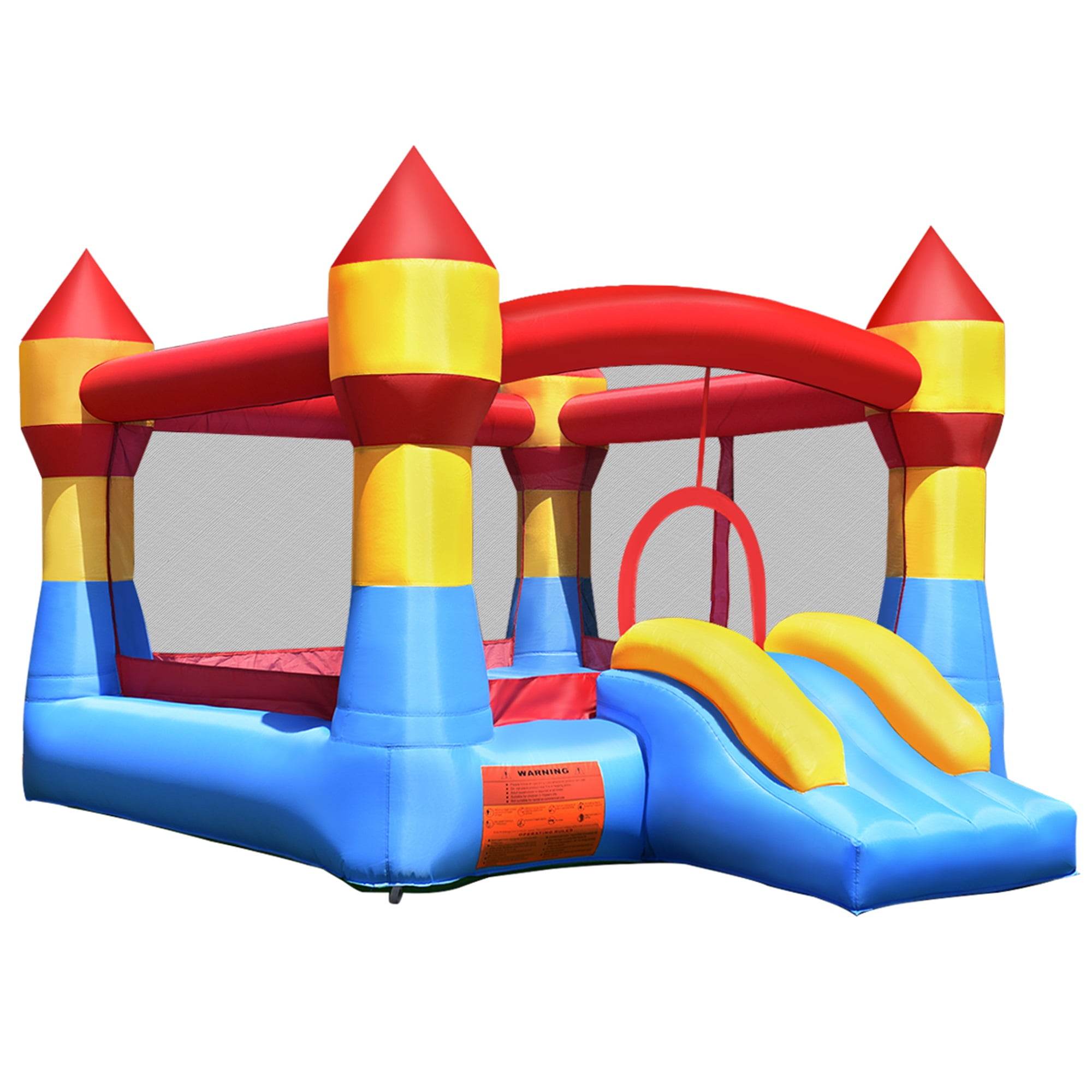 Costway Kid Inflatable Bounce House Castle Moonwalk Playhouse Jumper Slide - Image 5