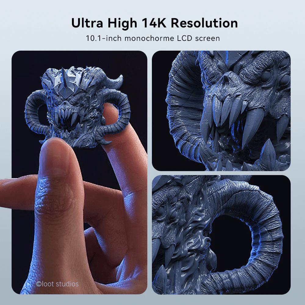 ANYCUBIC Photon Mono M5s Pro Resin 3D Printer, 10.1'' 14K HD Mono LCD, 3X High Speed Printing, Leveling-Free&Intelligent Detection, Large Printing Size of 8.81 x 4.98 x 7.87 Inch - Image 6