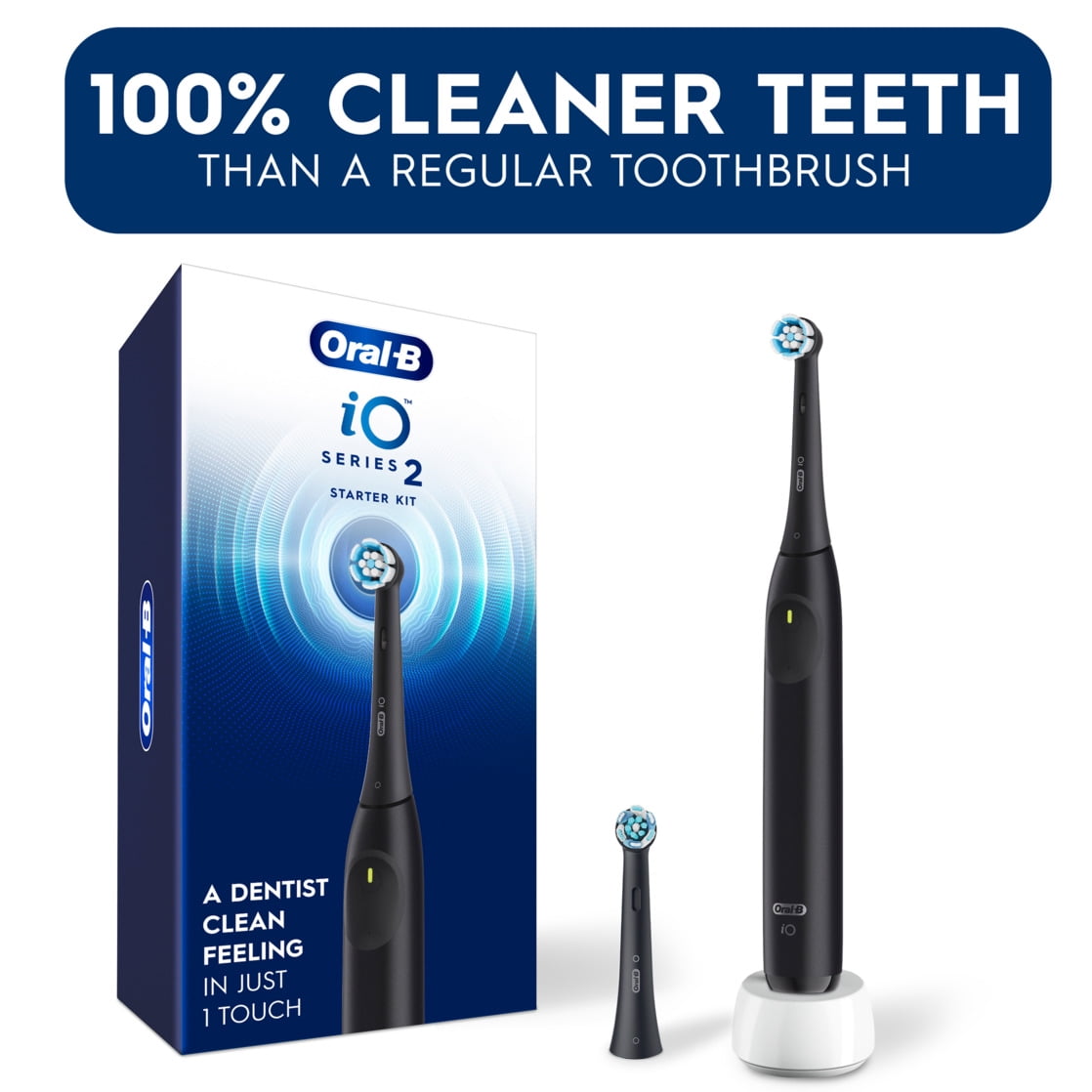 Oral-B iO Series 2 Rechargeable Electric Toothbrush, Night Black with 1 Gentle Care Brush Head for Adults and Children 3+ - Image 11