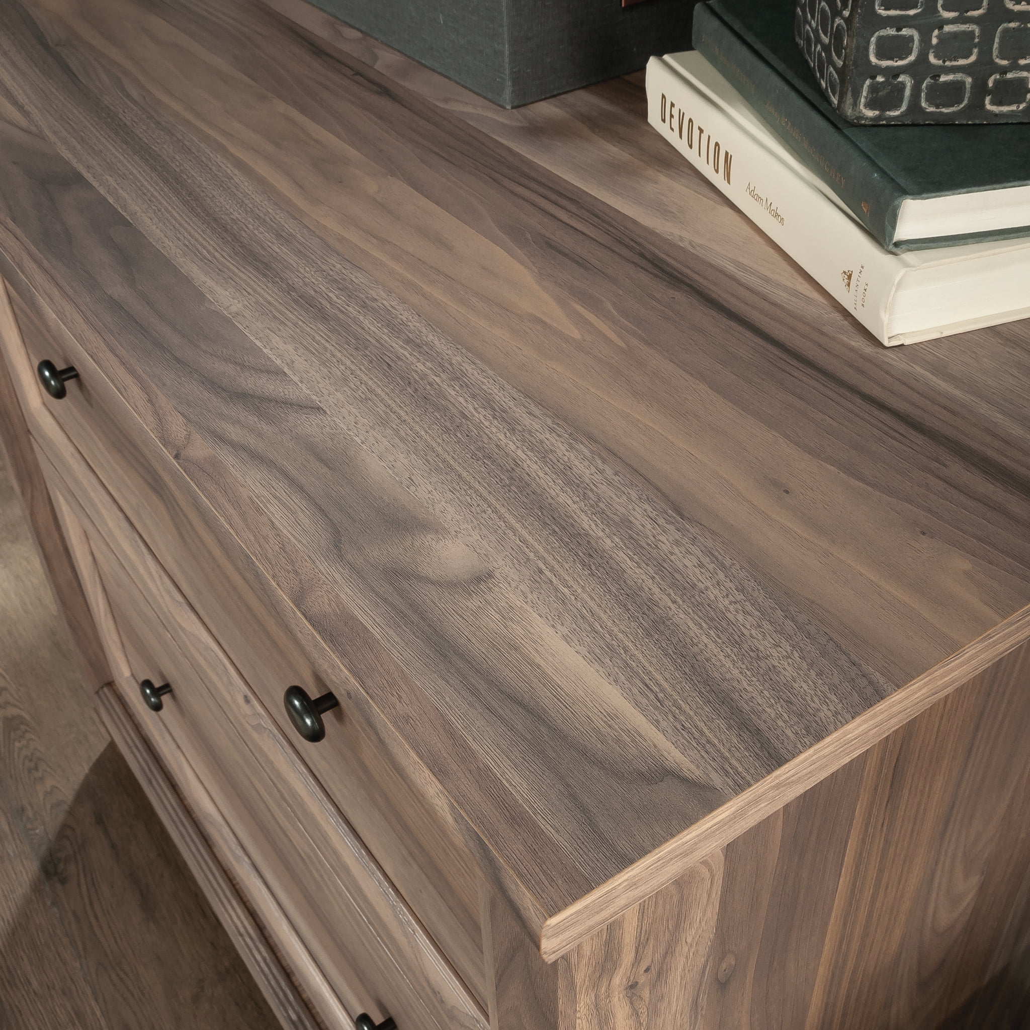 Sauder Edge Water 2-Drawer Lateral File Cabinet, Washed Walnut Finish - Image 4