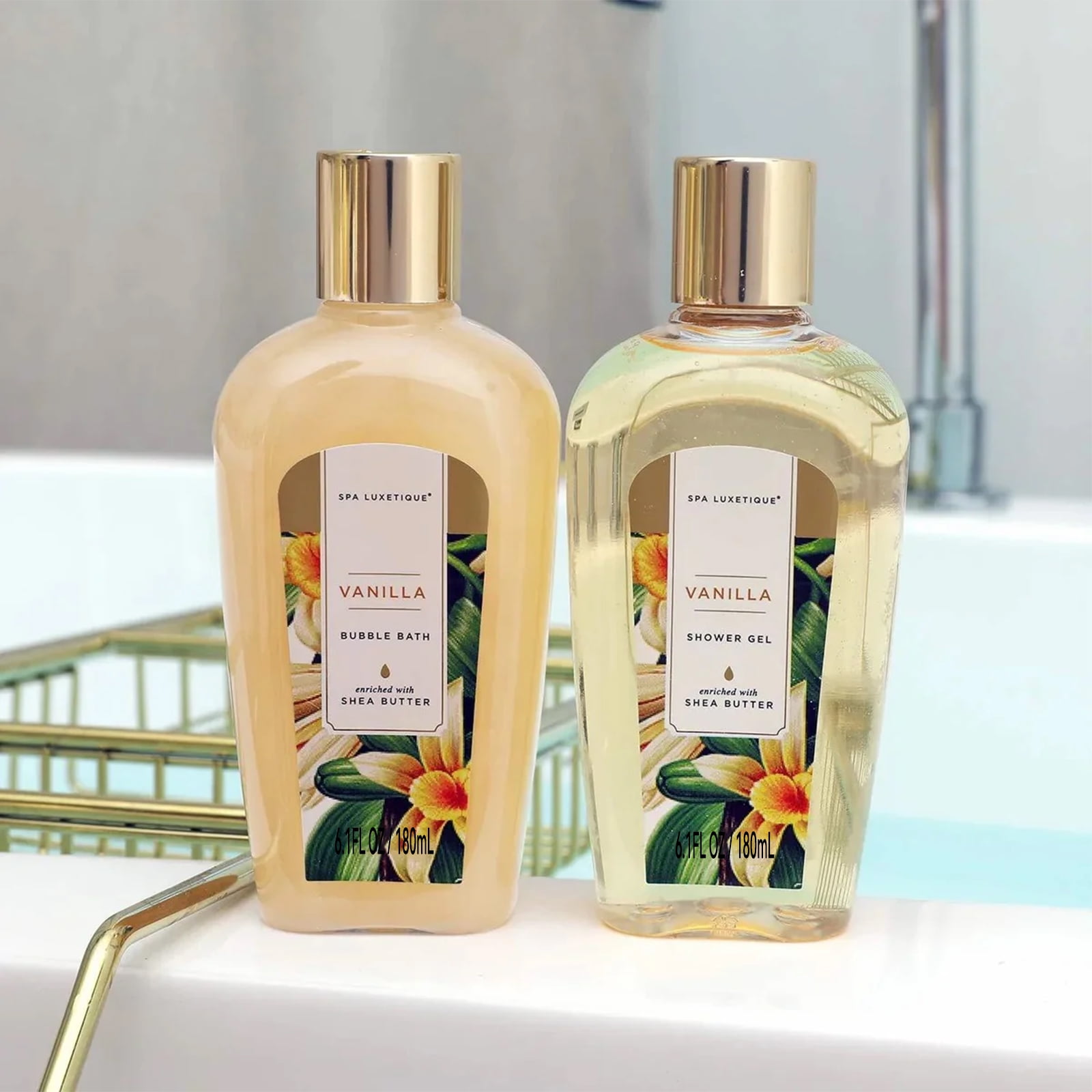 Spa Luxetique Gift Sets for Women - 15 Pcs Vanilla Scent Birthday Christmas Holiday Gifts Bath Baskets for Her - Image 8