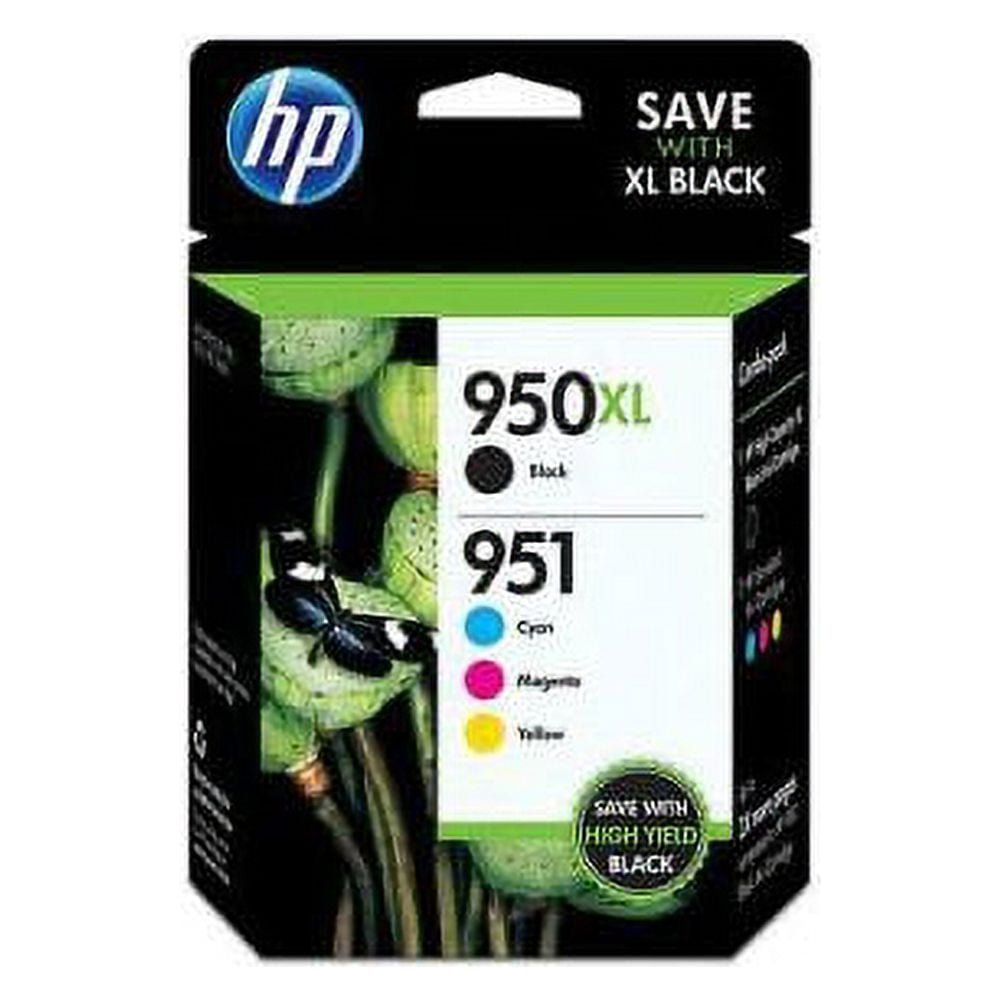 HP 950XL Black/951 Tri-Color (C2P01FN140) Inkjet Cartridge Four Pack - Image 5