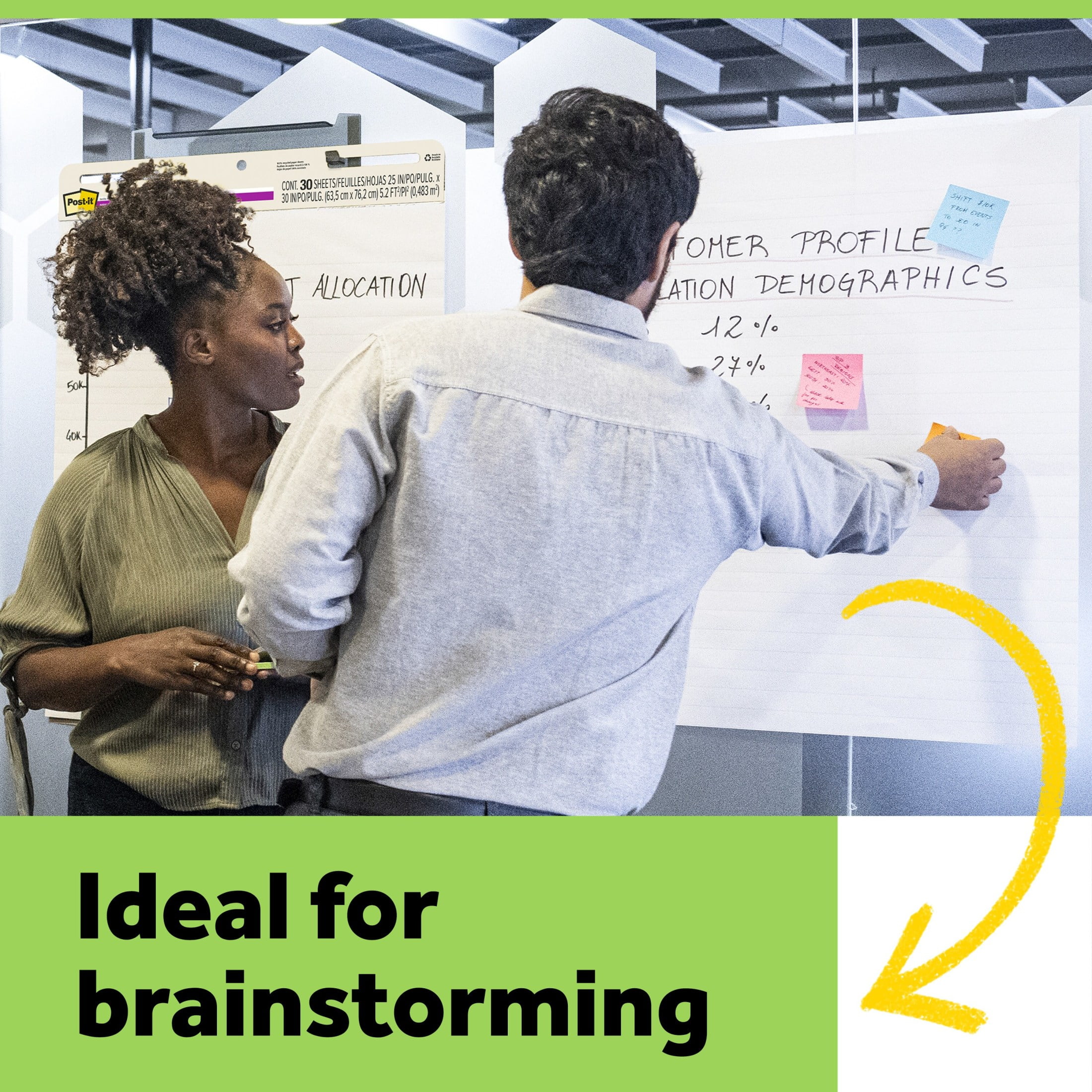 Post-it Self-Stick Easel Pads, White, 25 in. x 30 in., 2 Pads - Image 8