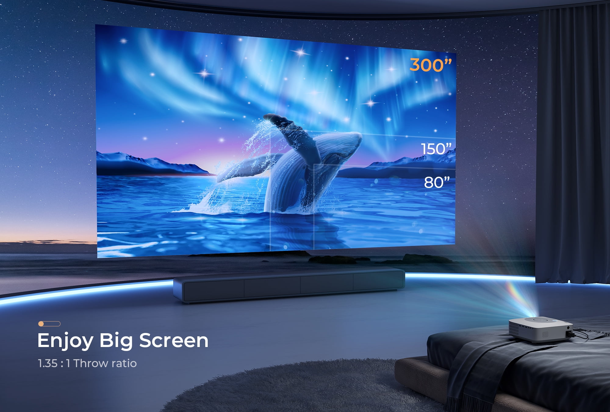 VANKYO Leisure E30T Native 1080P 5G WiFi Projector, Supports 4K & 5G Sync, Full HD LED Projector - Image 4