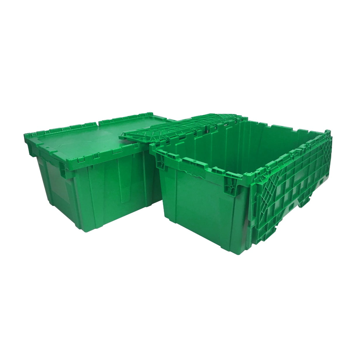UBMOVE Storage Crates, 27"x17"x12", Plastic, Green, 2 Count - Image 4