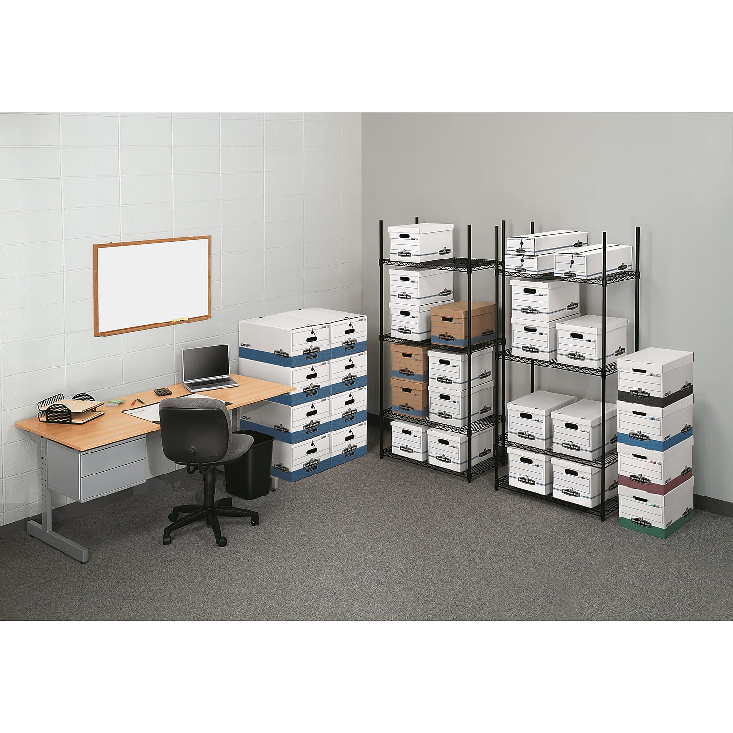 Bankers Box 20 Pack Stor/File Basic Duty File Storage Boxes, Lift-Off Lid, Letter/Legal - Image 6