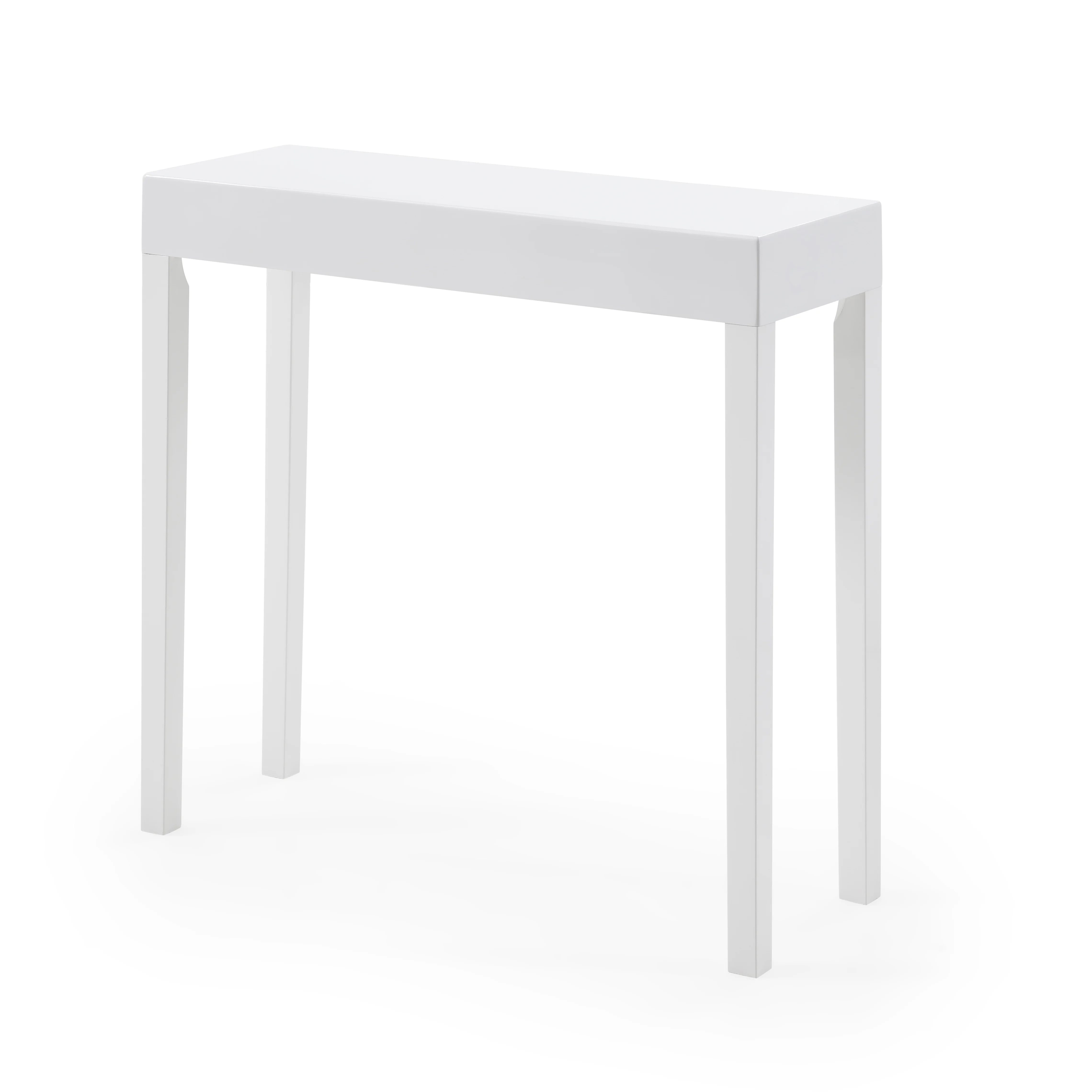 AC Pacific Amy Wood Console Table, White - Image 3