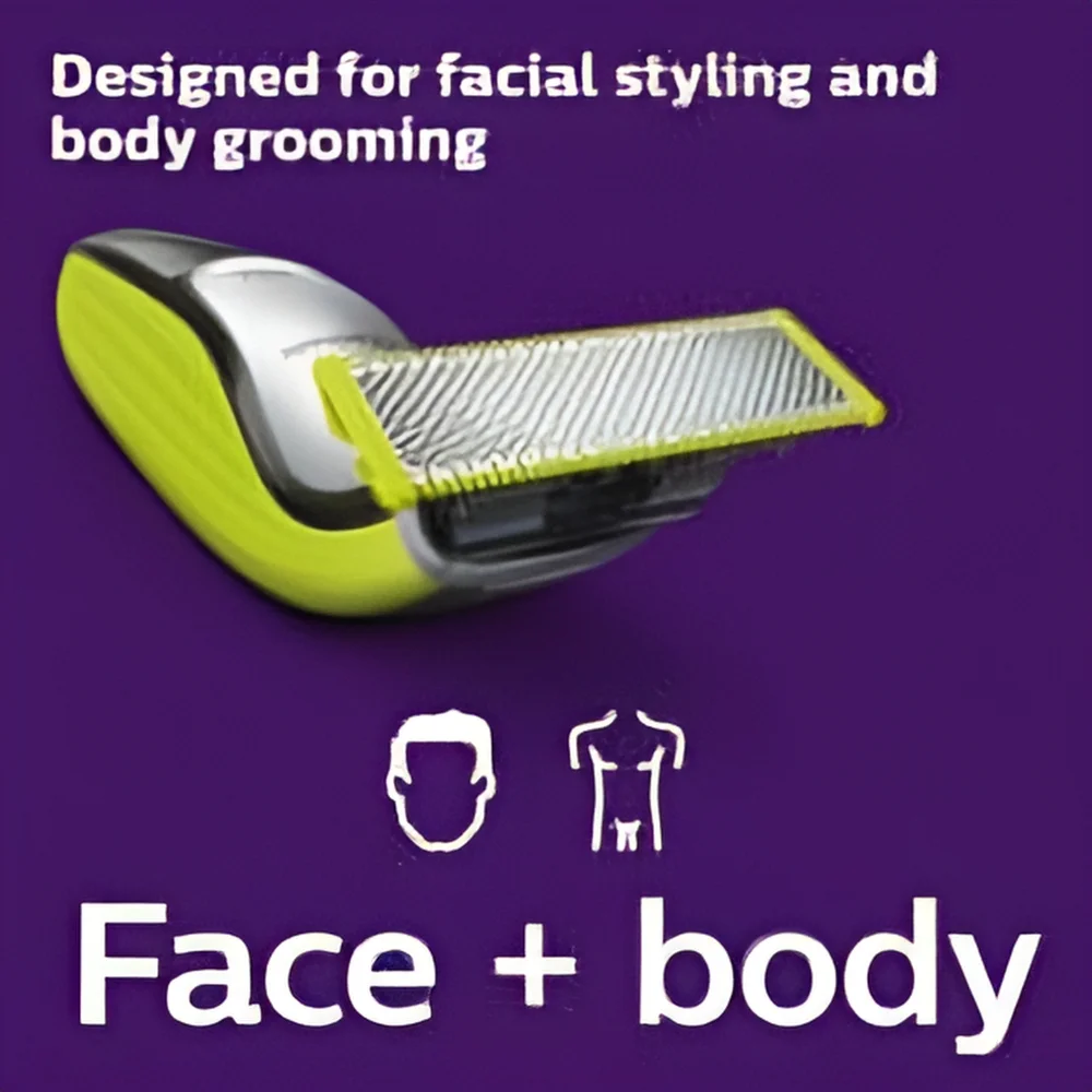 Philips Norelco OneBlade Face + Body, Hybrid Electric Trimmer and Shaver, QP2630/70 - Image 2