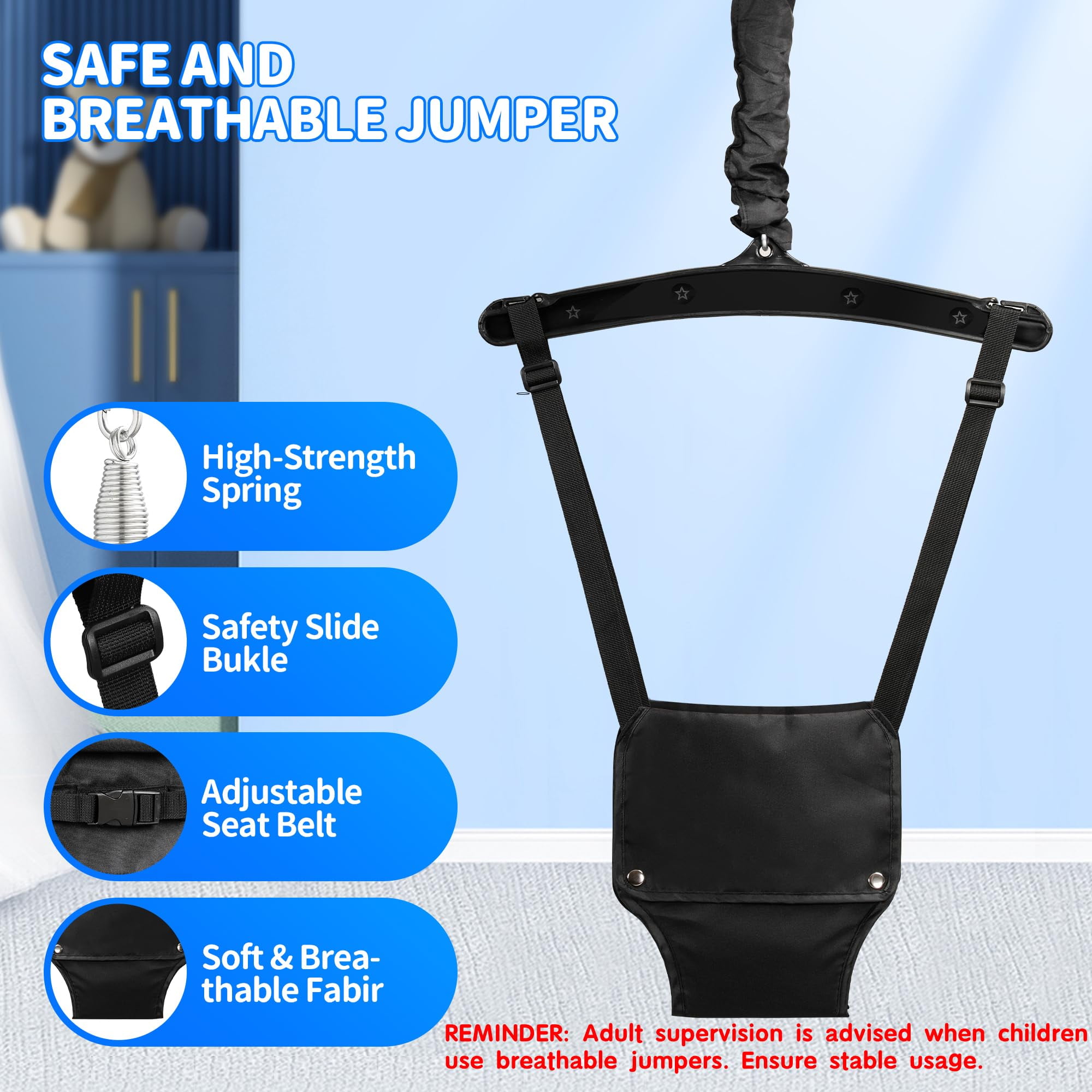 4-in-1 Toddler Swing Set, Baby Swing Seat with Foldable Metal Stand, Kids Swing Set for Indoor Outdoor Backyard, Easy to Assemble & Store - Image 7