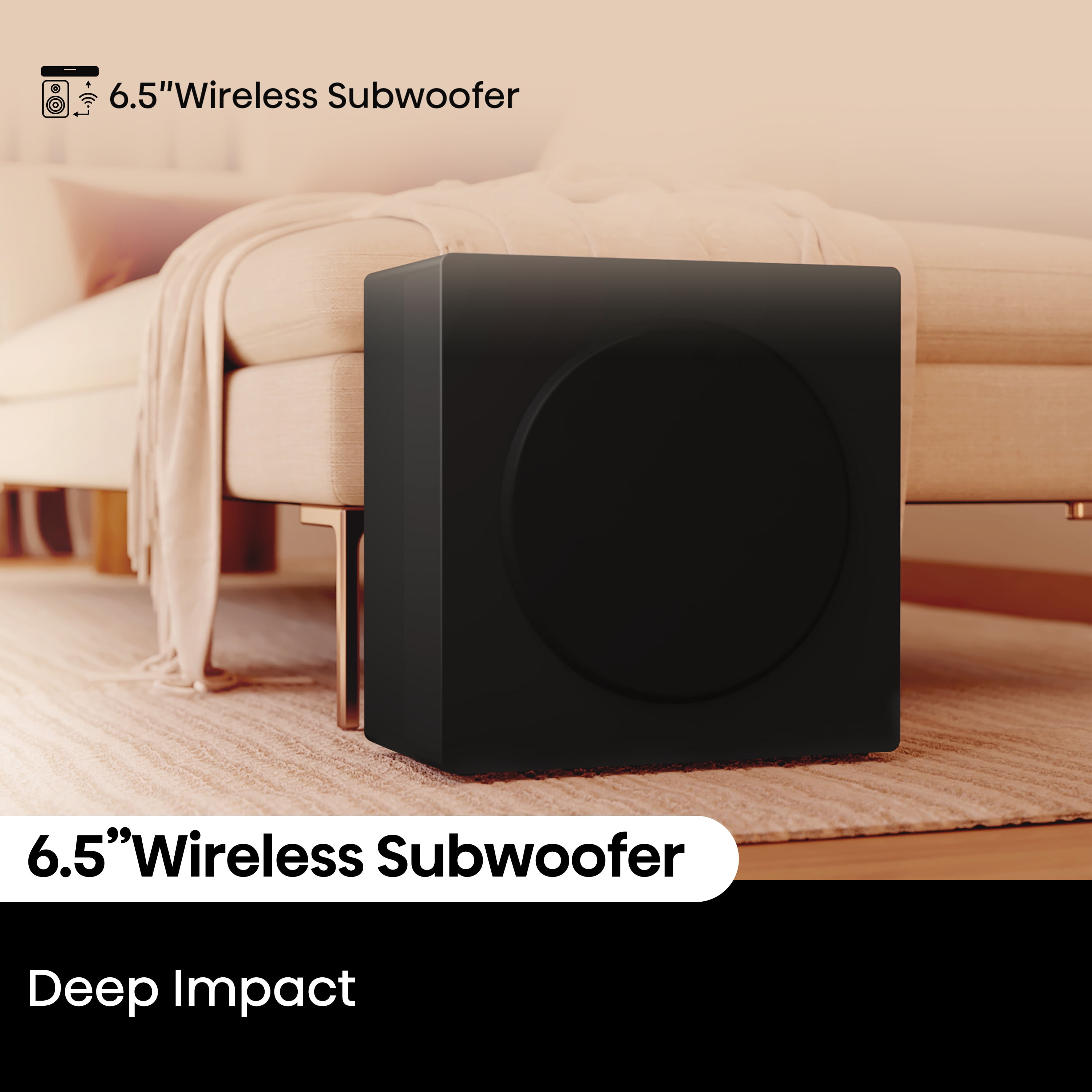 Hisense 5.1 Channel 540W Soundbar with Wireless Subwoofer and 2 Wireless Rear Speakers (HS5100) - Image 12