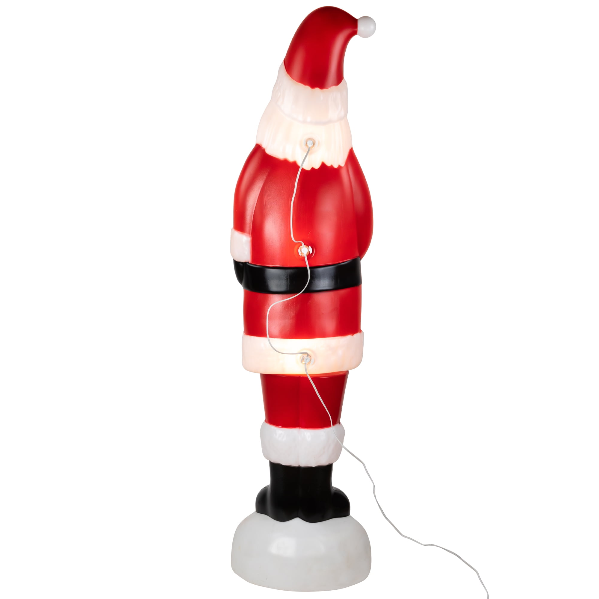 Northlight Lighted Blow Mold Santa Claus Outdoor Christmas Decoration - 59" - Image 6
