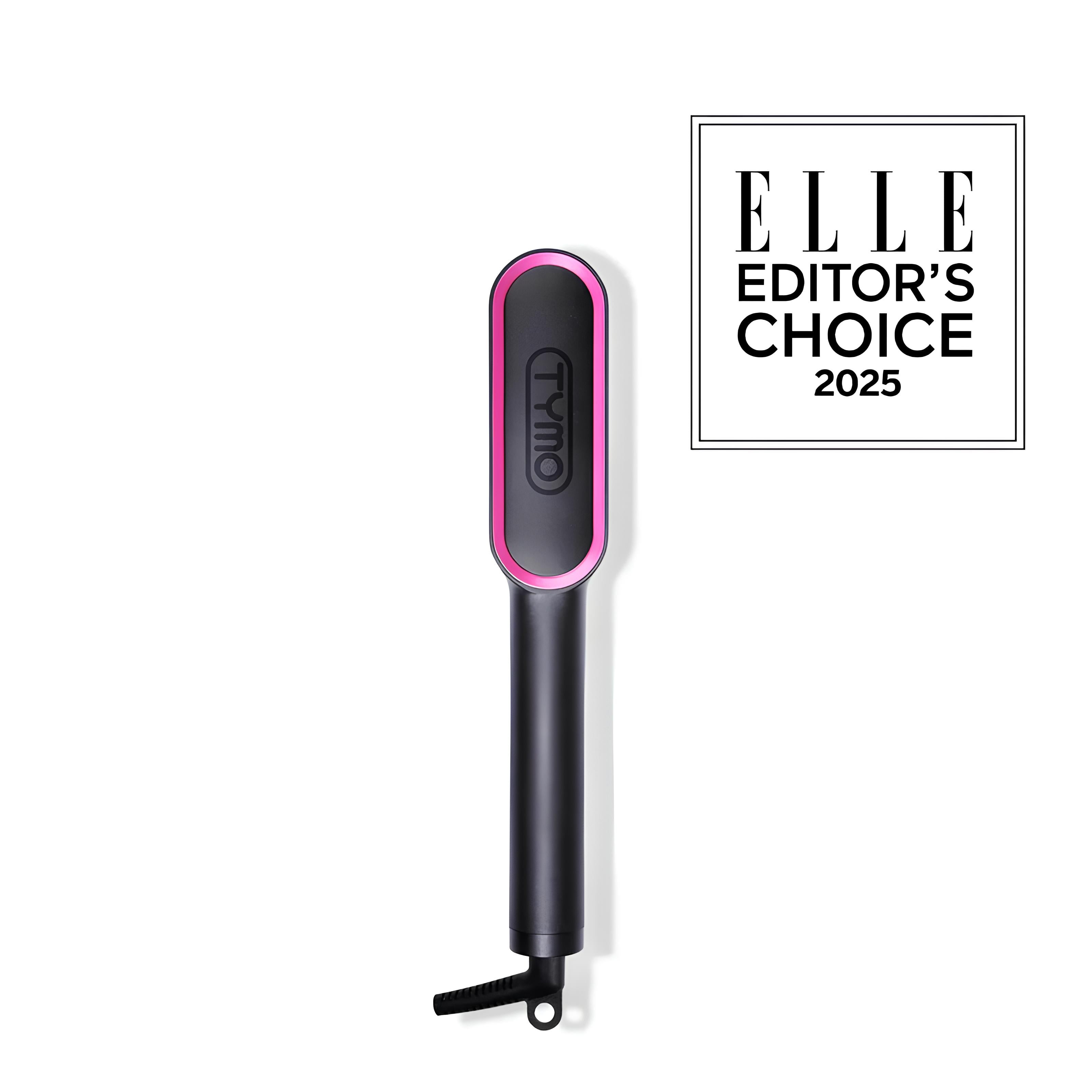 TYMO RING Hair Straightener Brush, Anti-Scald Ceramic Heated Straightening Flat Iron Comb, Frizz Control & Smooth Shine, Dual Voltage, Black - Image 7