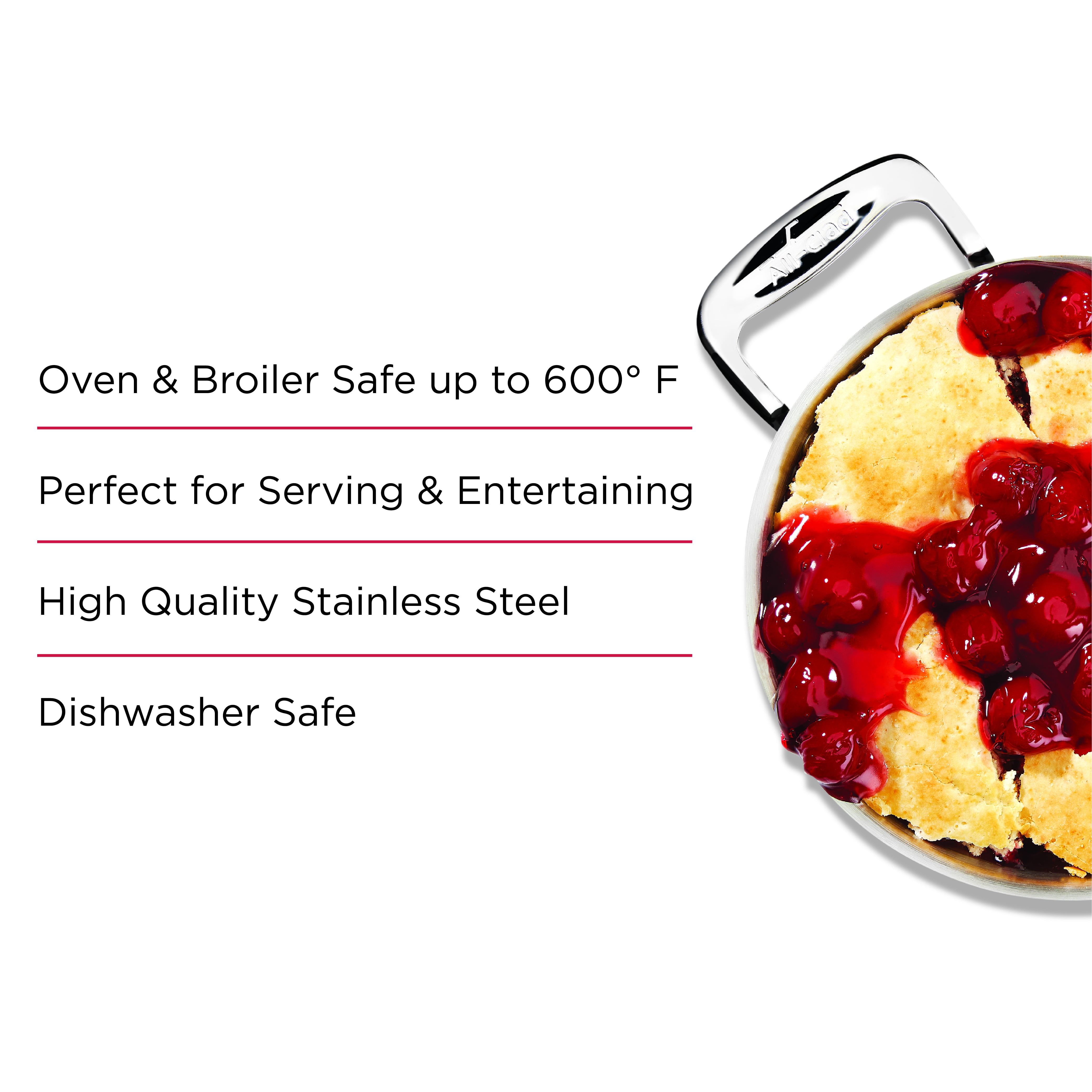 All-Clad Gourmet Accessories, Stainless Steel Mini Gratins 2-piece set, 6 inch - Image 5