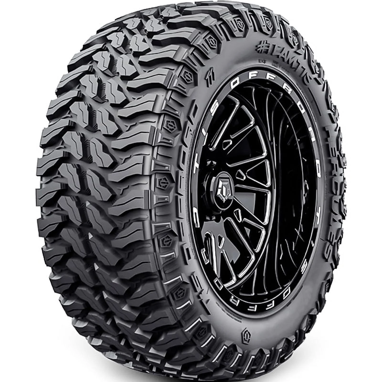 LT275/55R20 Hercules TIS Offroad TT1 120/117Q LRE Black Wall Tire 98738 - Image 5