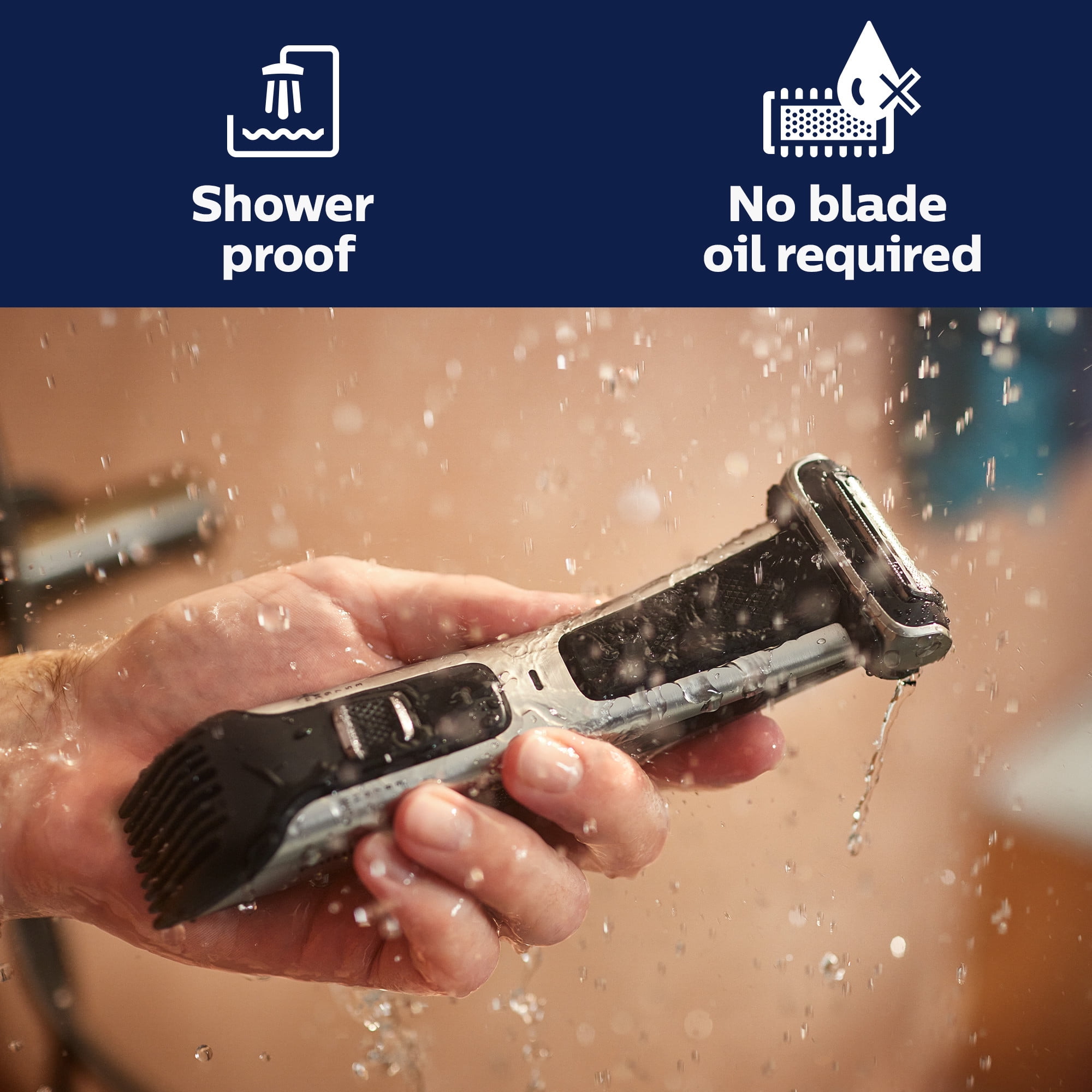 Philips Norelco Bodygroom Series 7000 Showerproof Body & Manscaping Trimmer & Shaver BG7030/49 - Image 4