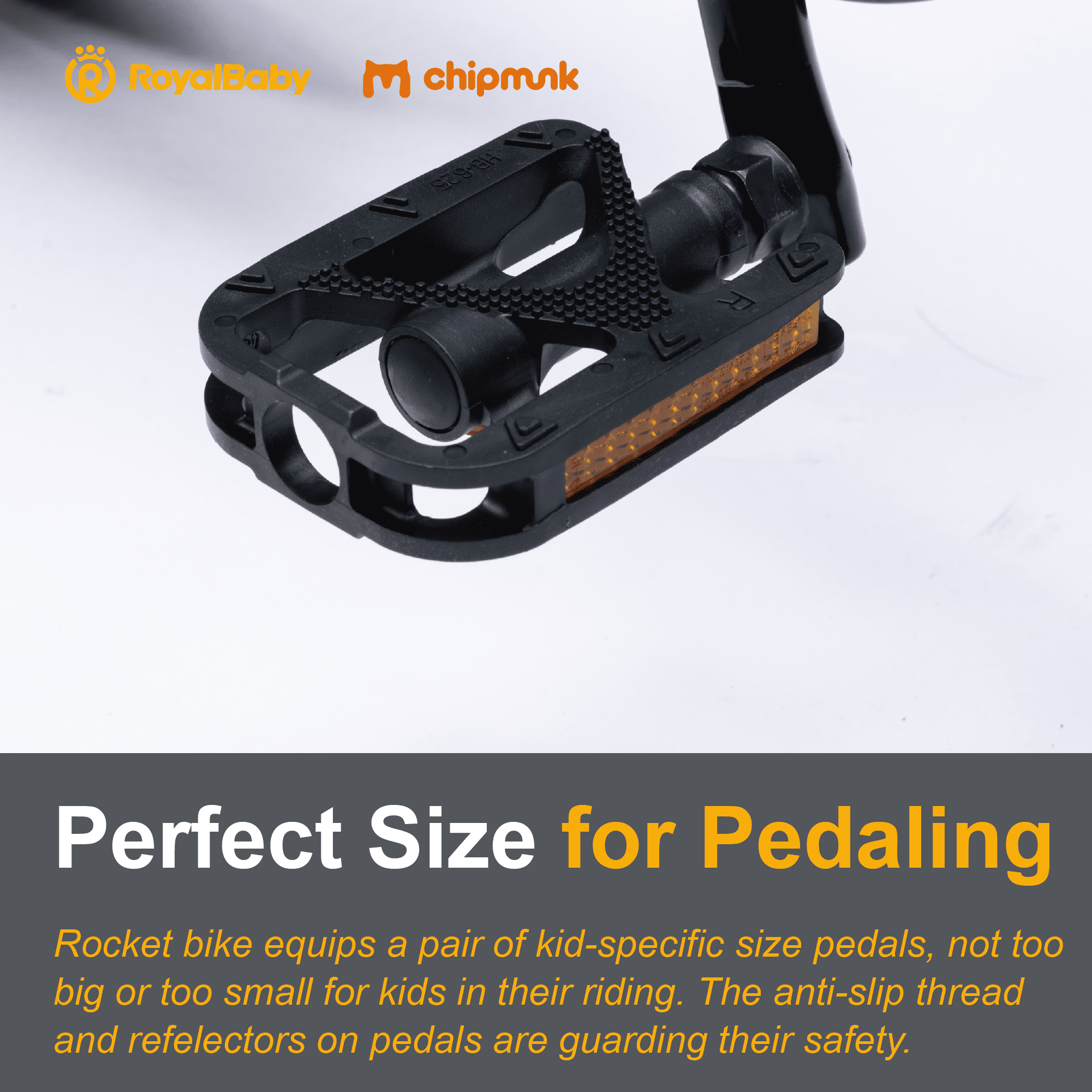 RoyalBaby Rocket Kids 14-Inch BMX Training Wheel Bicycle,Blue - Image 4