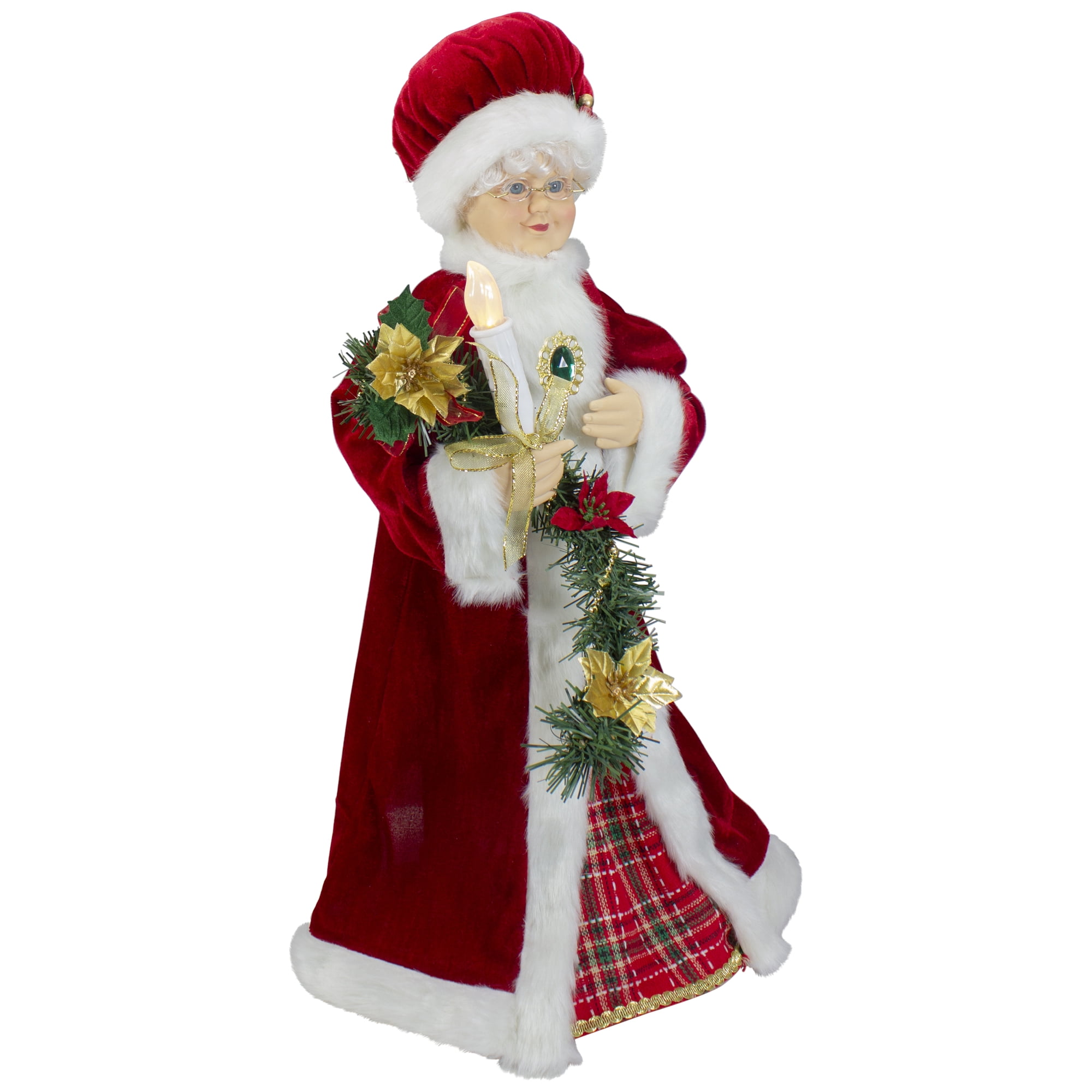 Northlight Animated Mrs. Claus with Lighted Candle Musical Christmas Figure - 24" - Image 4