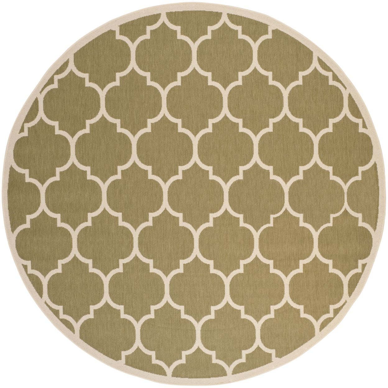 Safavieh Courtyard Alyssa Geometric Indoor/Outdoor Area Rug, 6'7" x 9'6", Green/Beige - Image 8