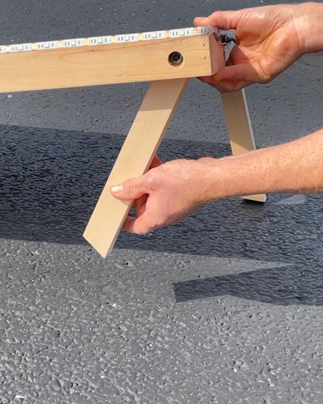 4 ft. X 2 ft. Wood Cornhole Bag Toss Boards w/ Color-Changing LED Lights & 8 All-Weather Bags - USA Edition - Image 9