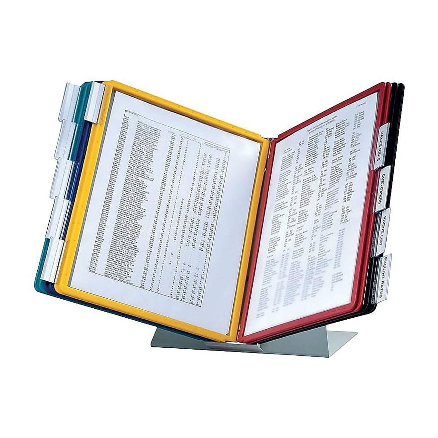 DURABLE Desktop Reference System, 10 Double-Sided Panels, Letter-Size, Assorted Colors, VARIO Design (536000) - Image 4