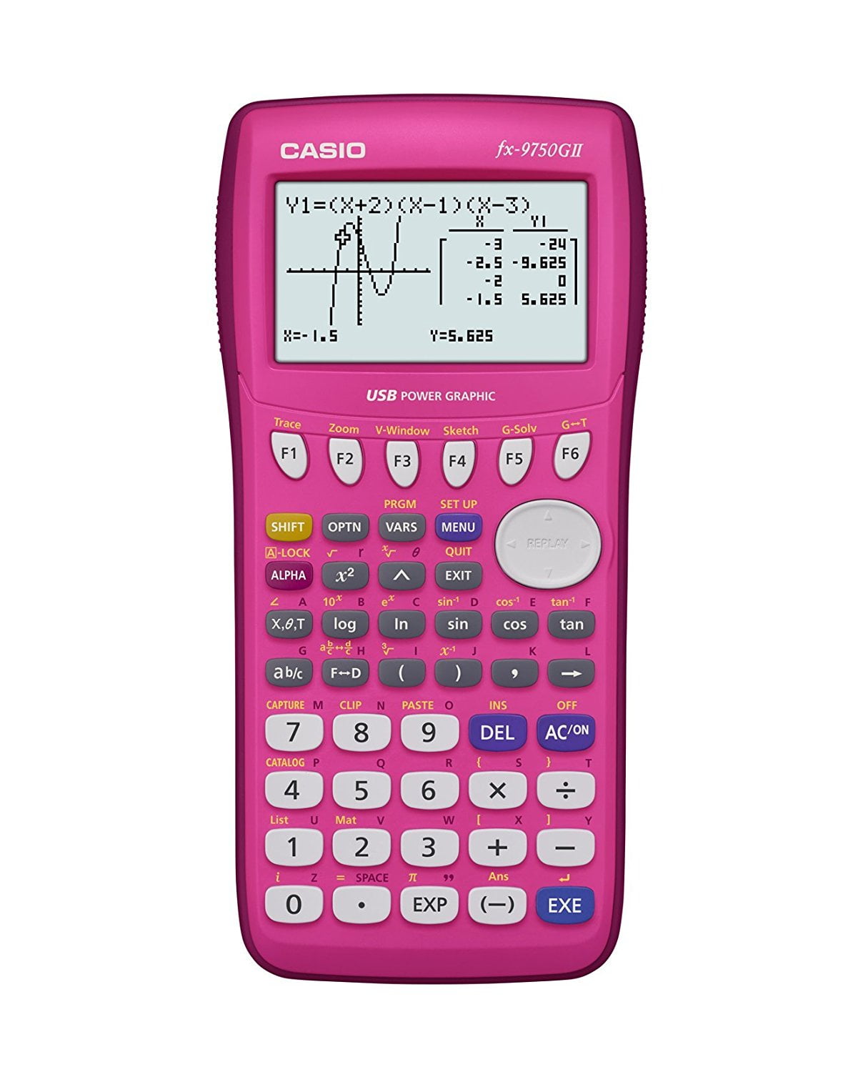 Casio FX9750GII-PK 8-Digit Calculator Pink - Image 4