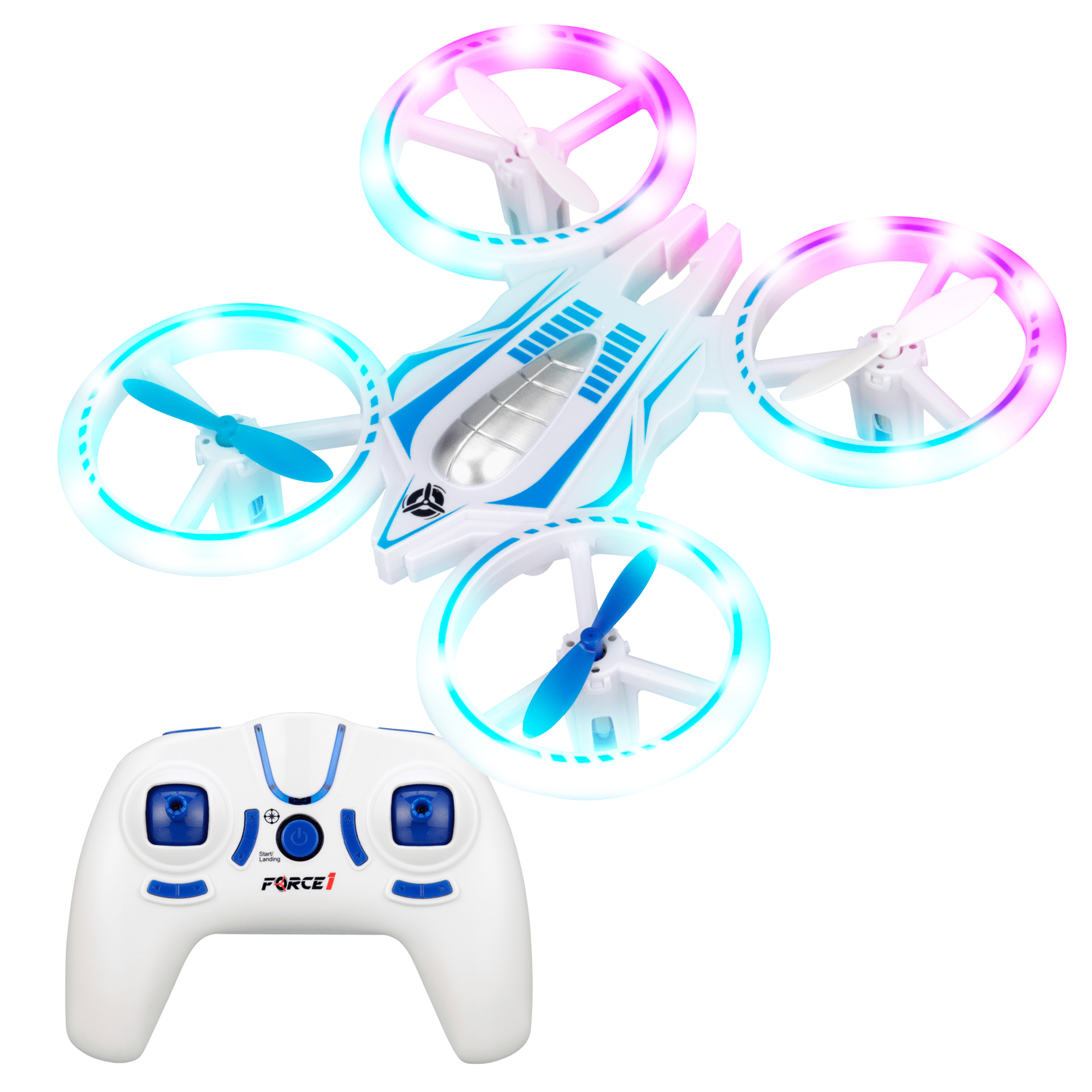 Force1 Drone UFO 4000, Mini Stunt, Glow in the Dark, Rechargeable RC Flying with LED Lights for Kids Ages 14+ - Image 6